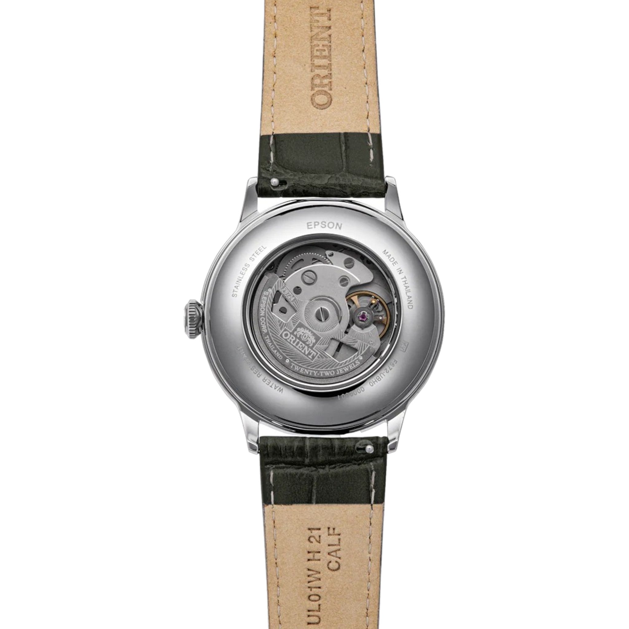 Orient Bambino V2 RA-AC0025N30B Automatic Beige Sunburst Leather Watch