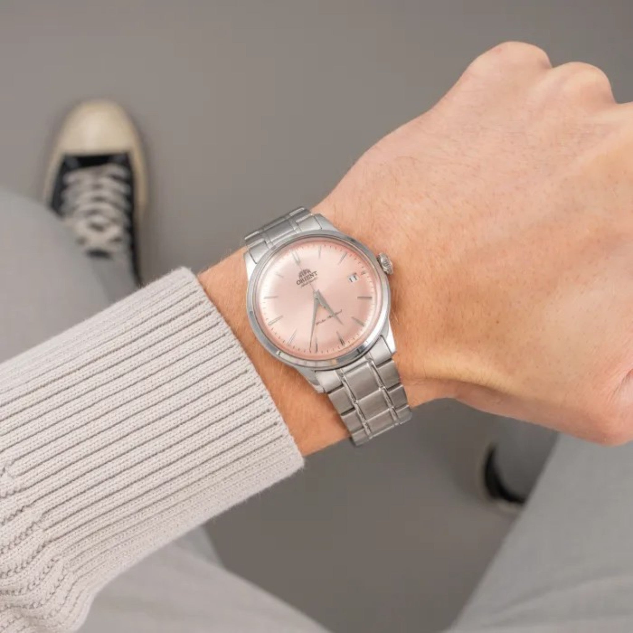 Orient Bambino V7 RA-AC0M11Y30B Automatic Pink Steel Watch