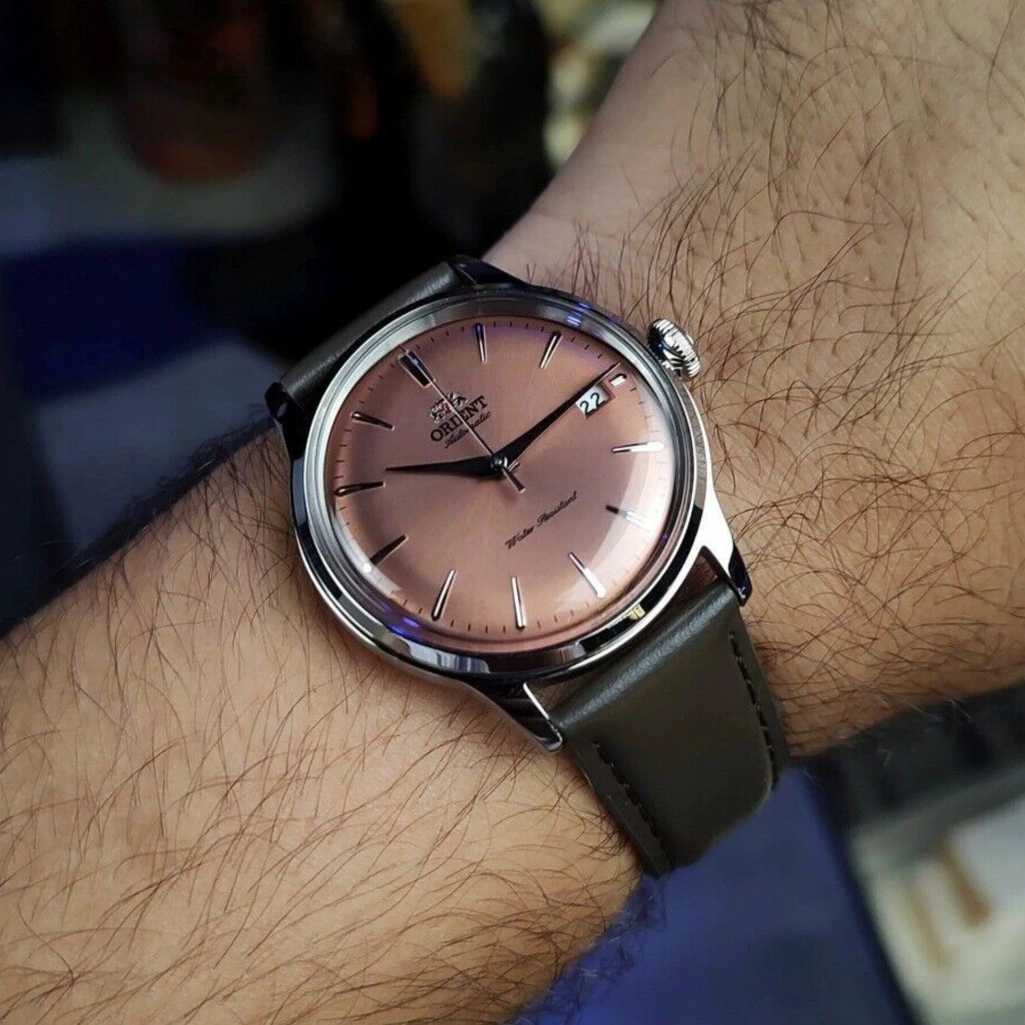 Orient Bambino V7 RA-AC0M15Y30B Automatic Limited Edition Rose Copper Watch