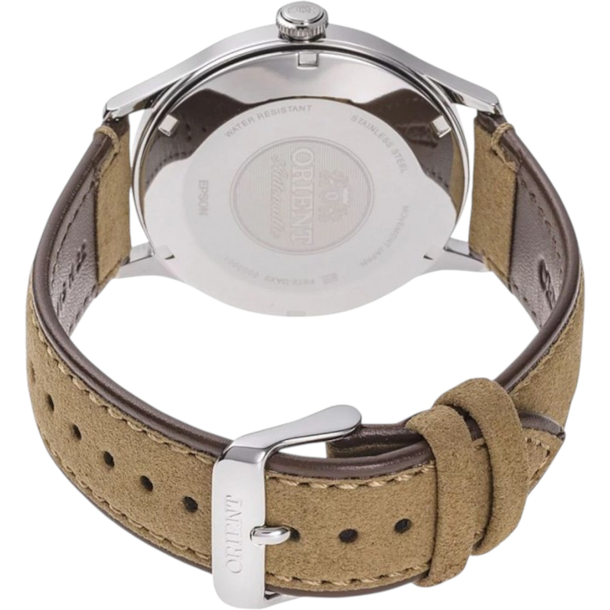 Orient Bambino V4 RA-AC0P01E10B Automatic Green Leather Watch