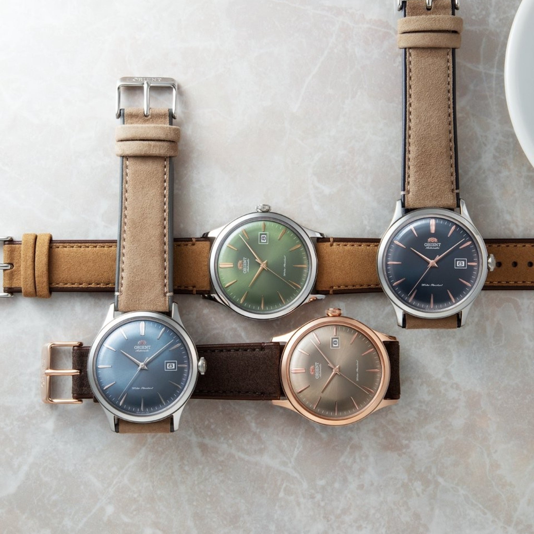 Orient Bambino V4 RA-AC0P04Y10B Automatic Brown Leather Watch