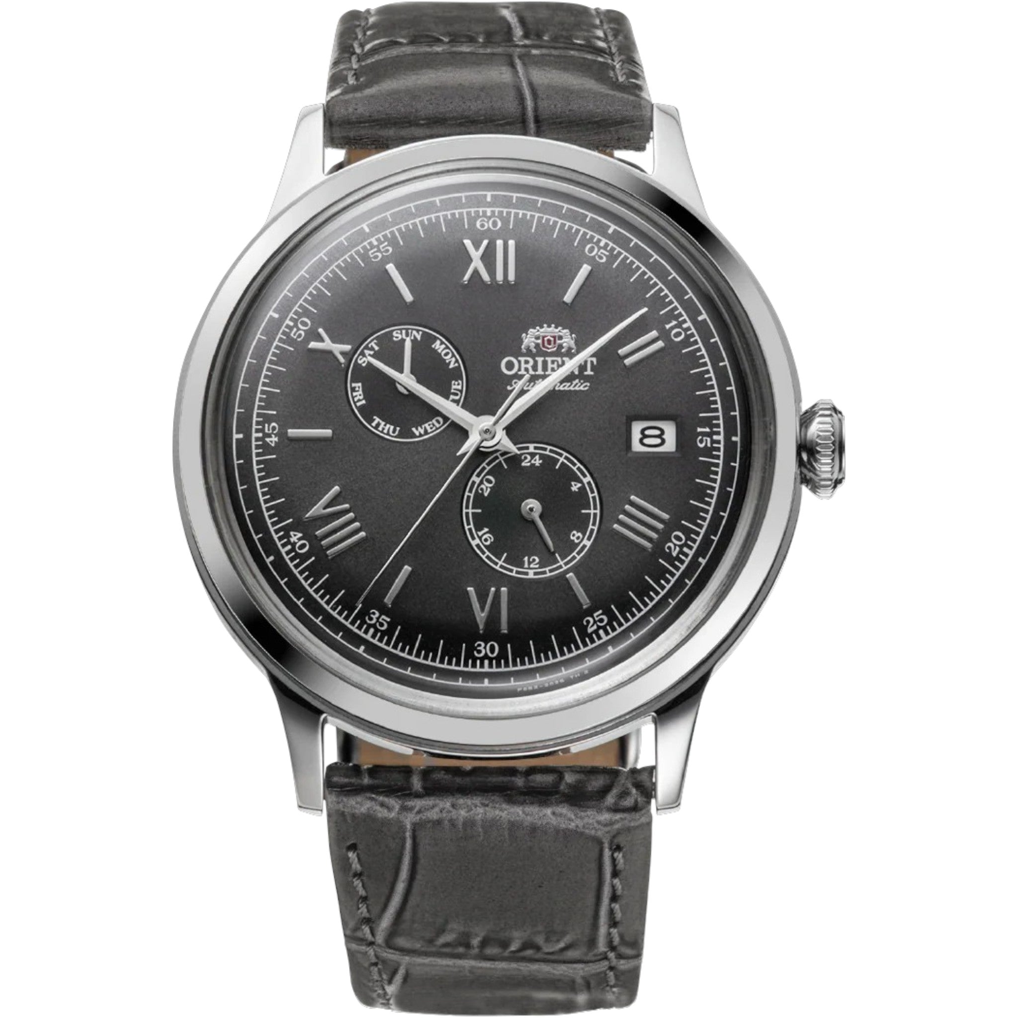 Orient Bambino V8 RA-AK0704N30B Automatic Gray Leather Watch