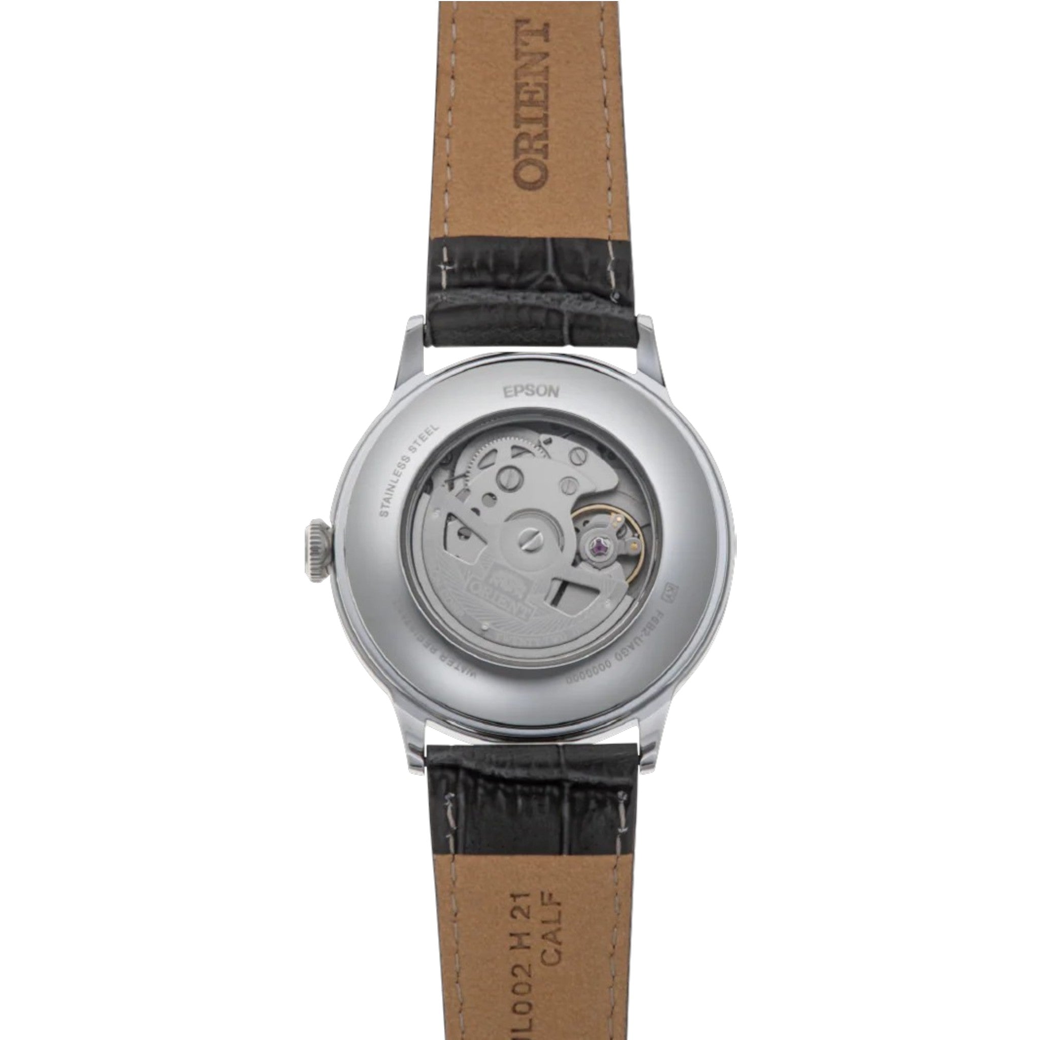Orient Bambino V8 RA-AK0704N30B Automatic Gray Leather Watch