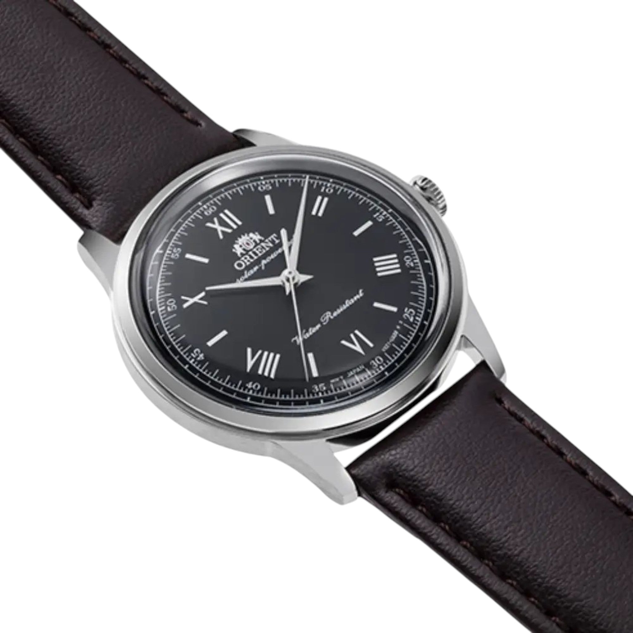 Orient Bambino RA-WK0004L10B Quartz Solar Black Leather Watch