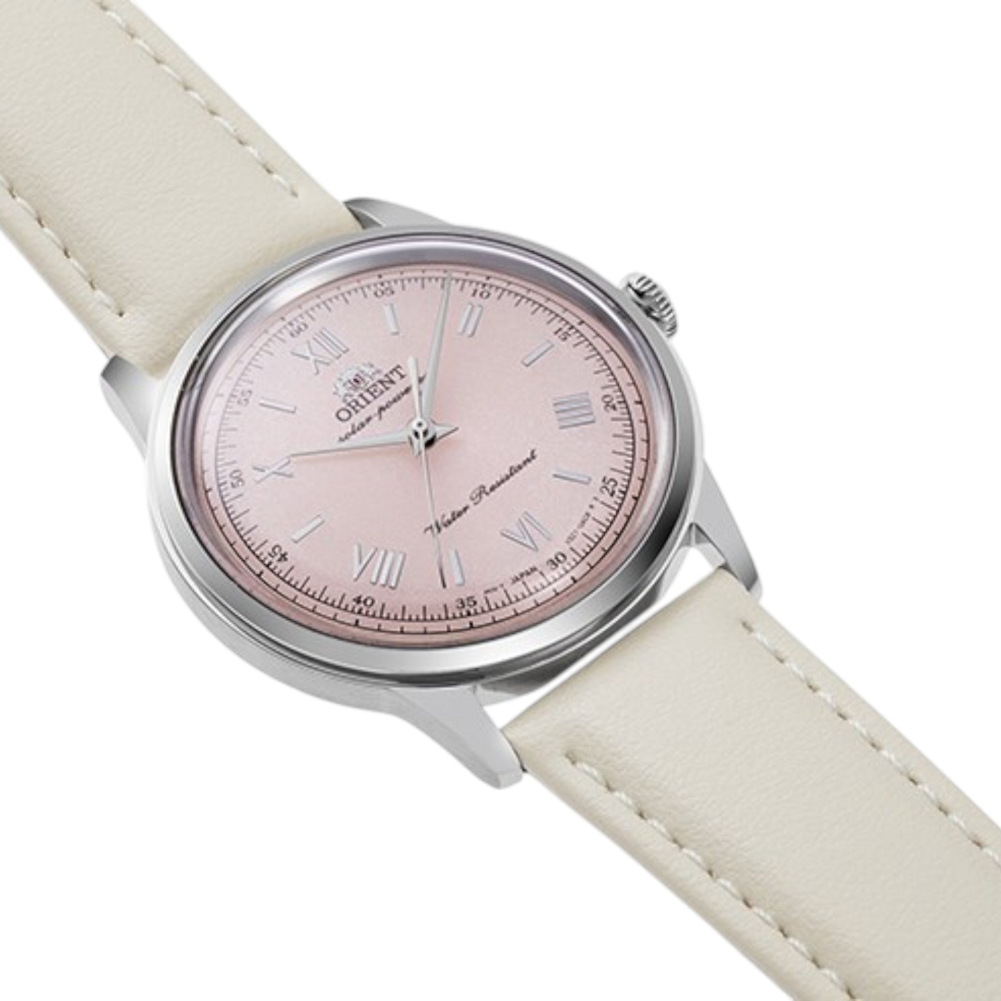 Orient Bambino RA-WK0005P10B Quartz Solar Rose Leather Watch