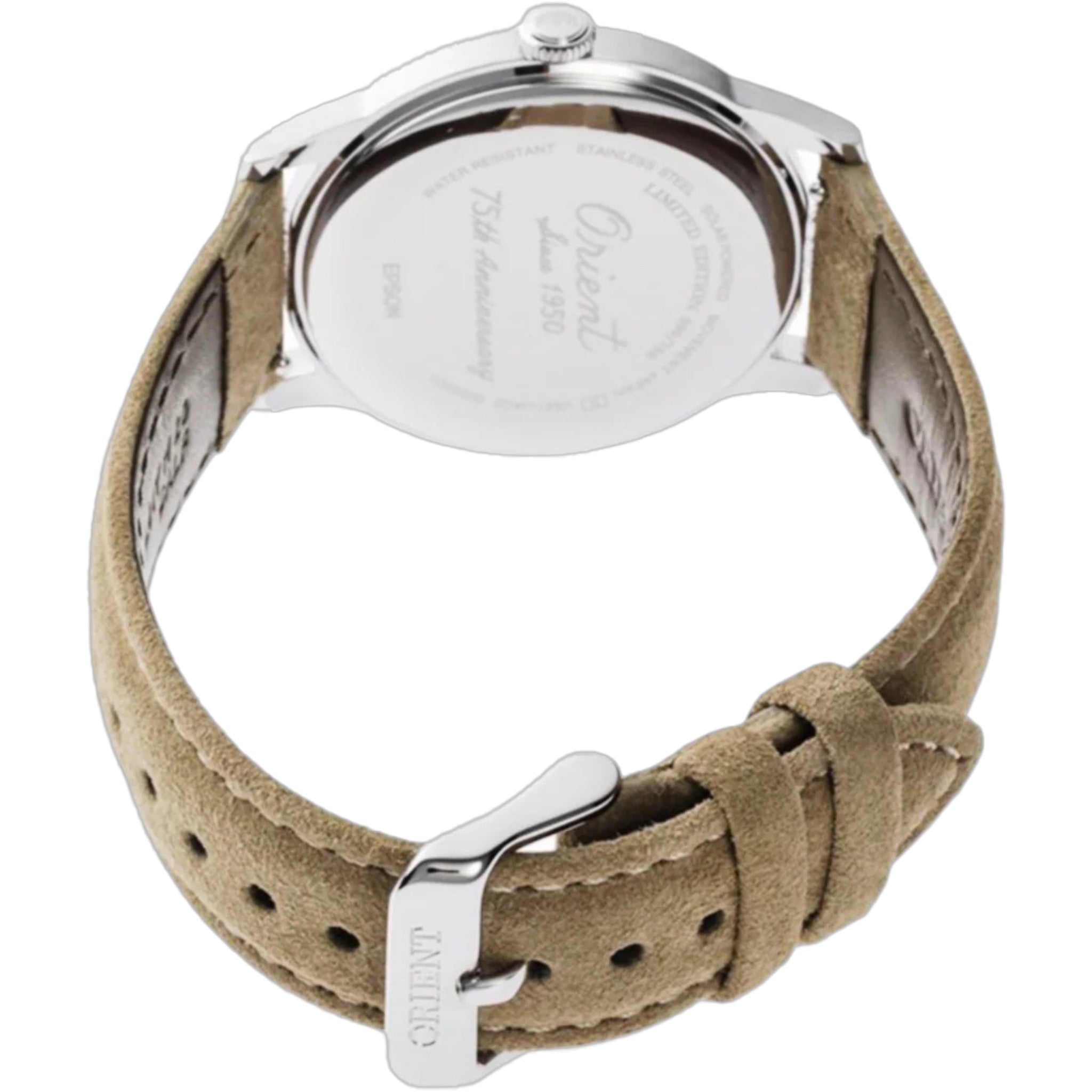 Orient Bambino RA-WK0006S10B Quartz Solar Limited Edition 75th Anniversary Watch White