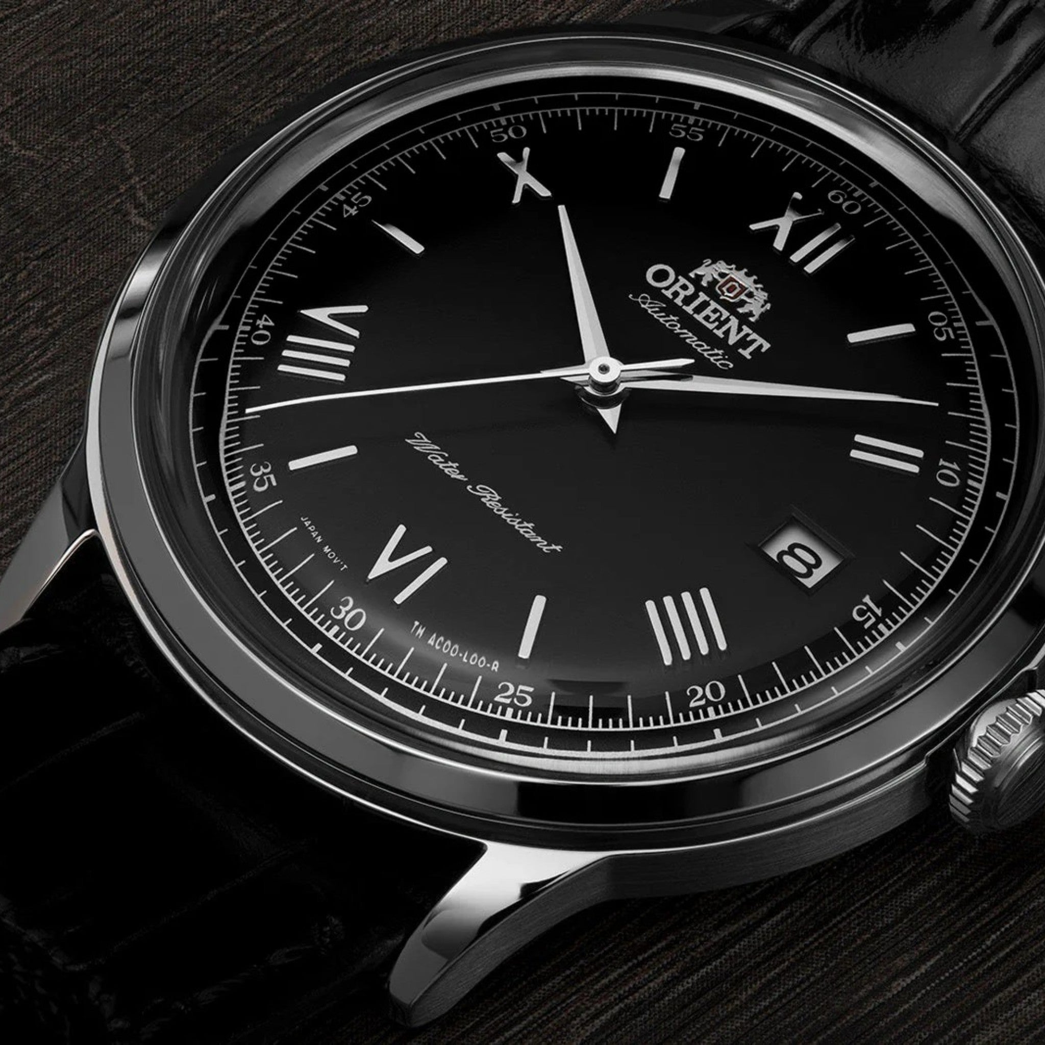 Orient Bambino V2 TAC0000AB0 Automatic Black Leather Watch