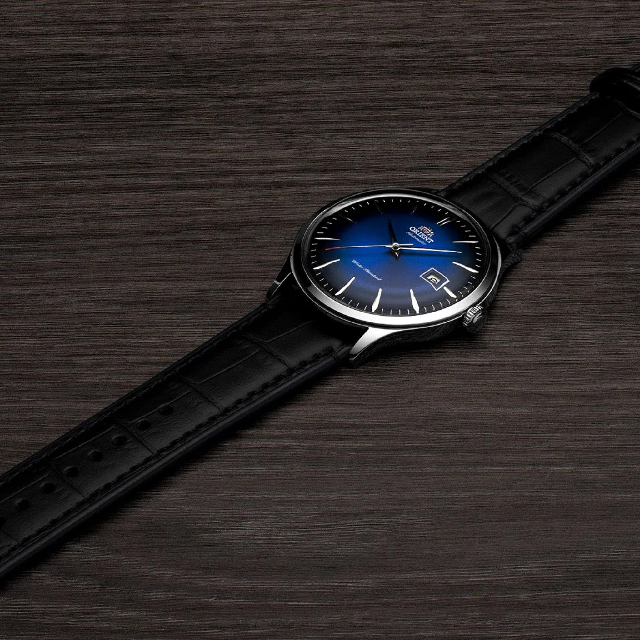Montre Orient Bambino V4 TAC08004D0 Automatique Bleu Cuir