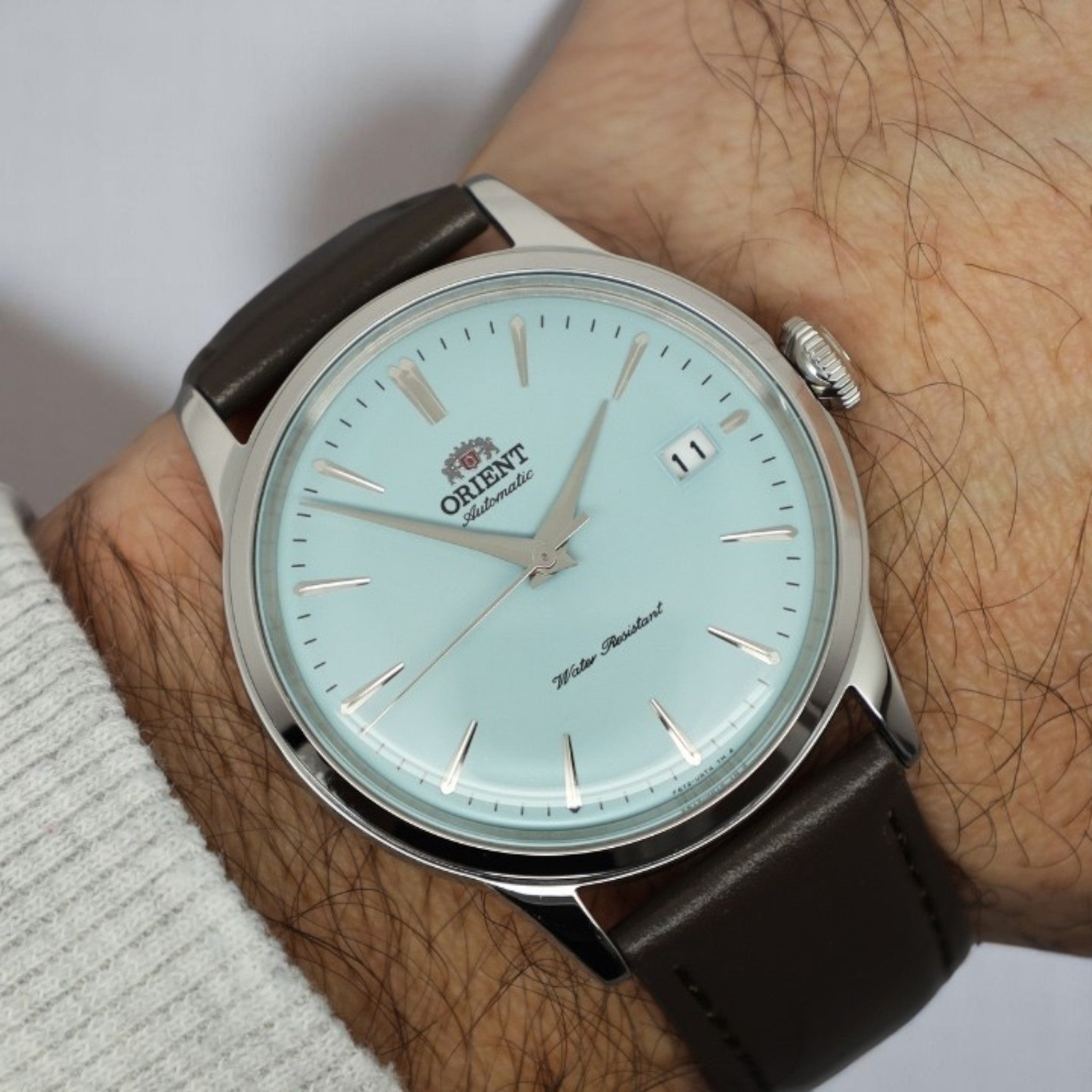 Montre Orient Bambino V7 RA-AC0M14L30B Automatique Édition Limitée Bleu Clair