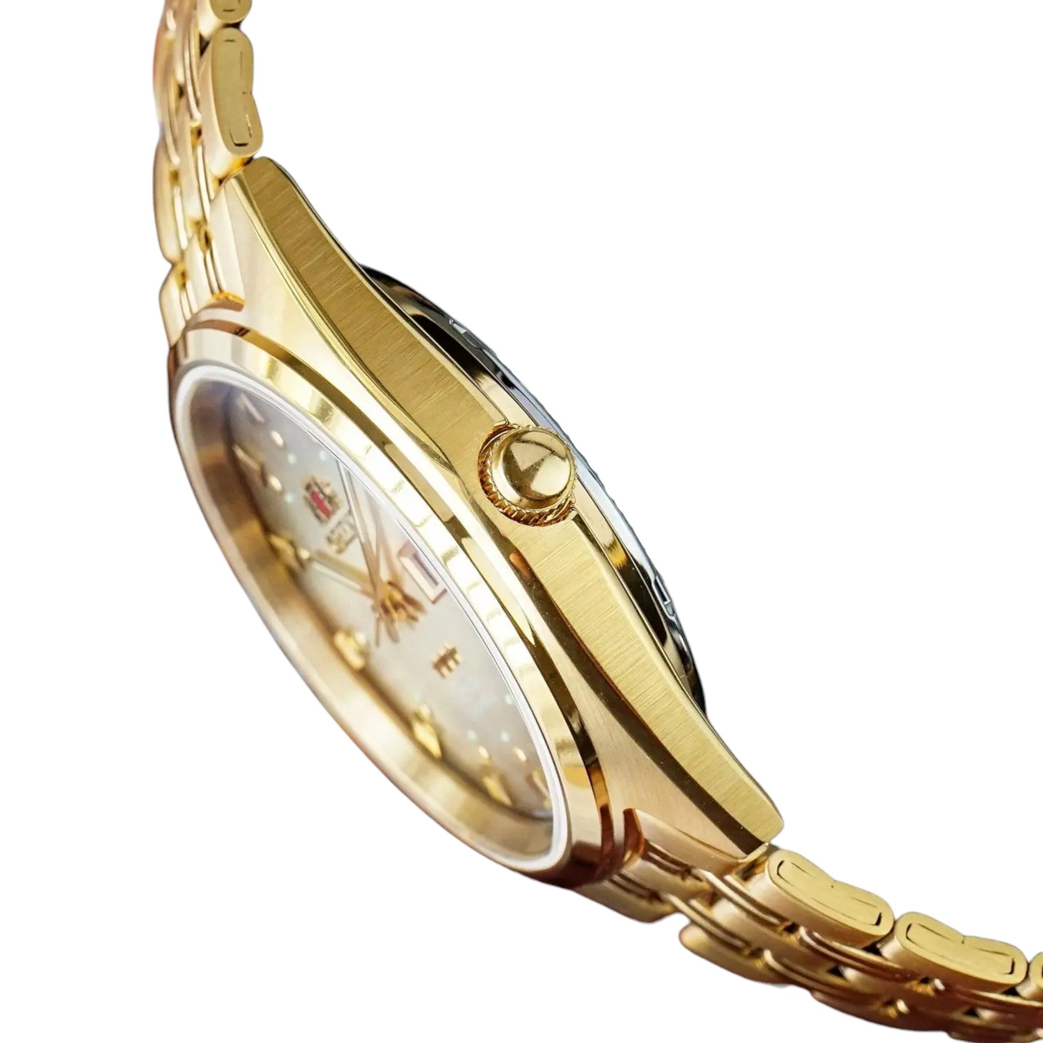 Orient 3 Star FAB00001P9 Automatic Gold Grey Watch