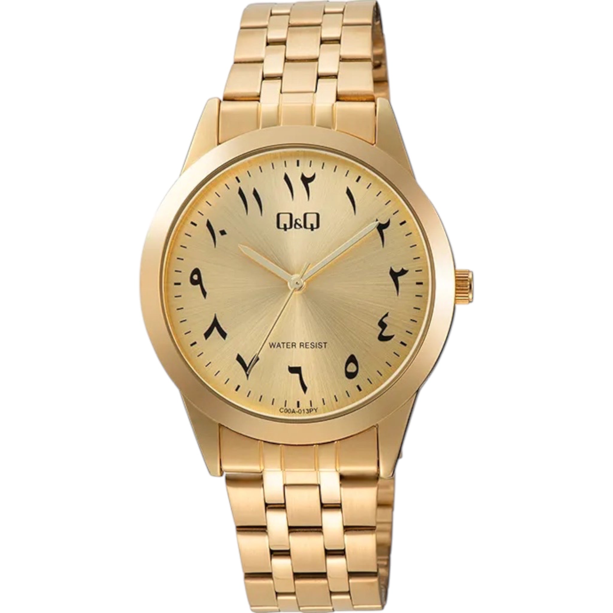 Q&Q Arabic Dial C00A-013PY Men's Gold Watch