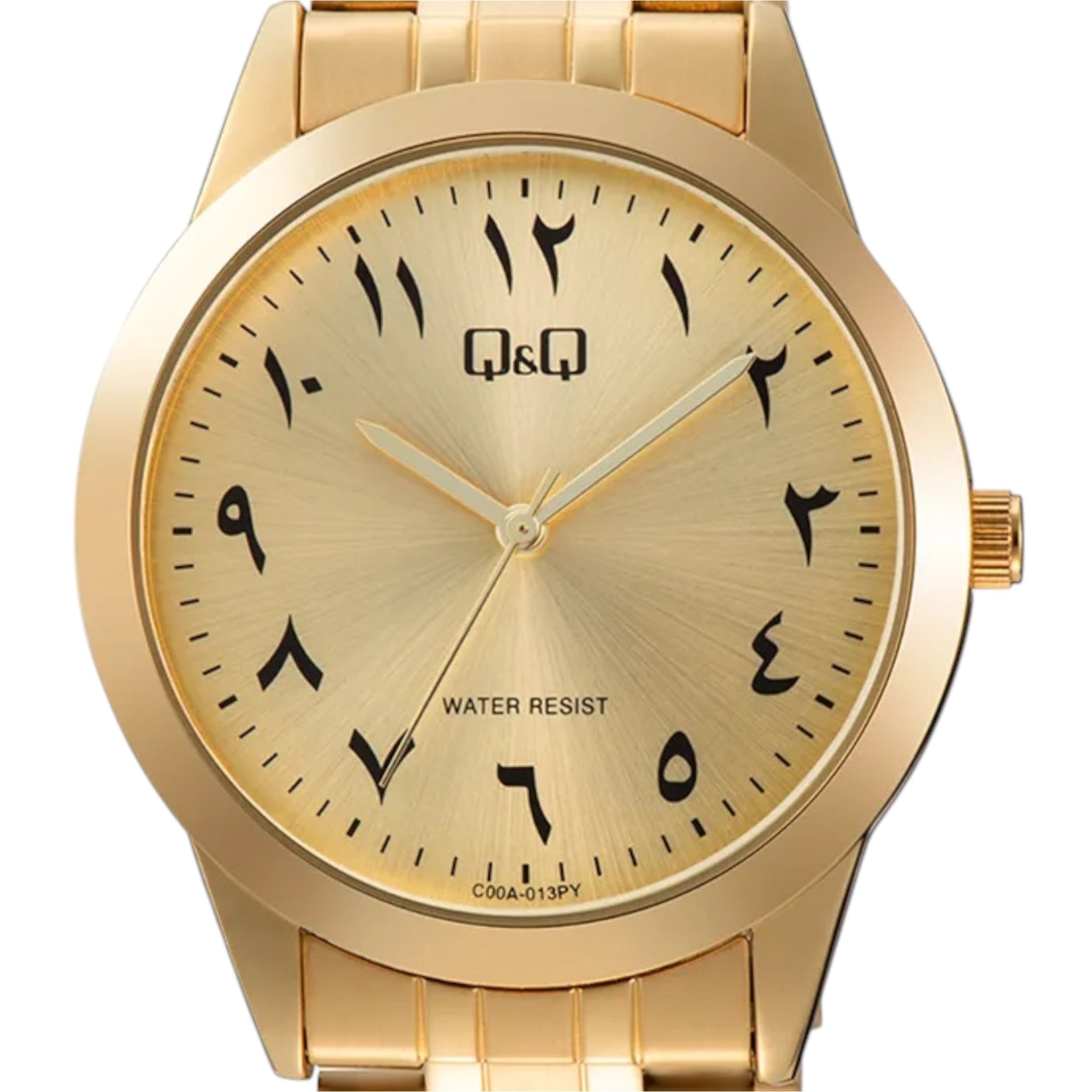 Q&Q Arabic Dial C00A-013PY Men's Gold Watch
