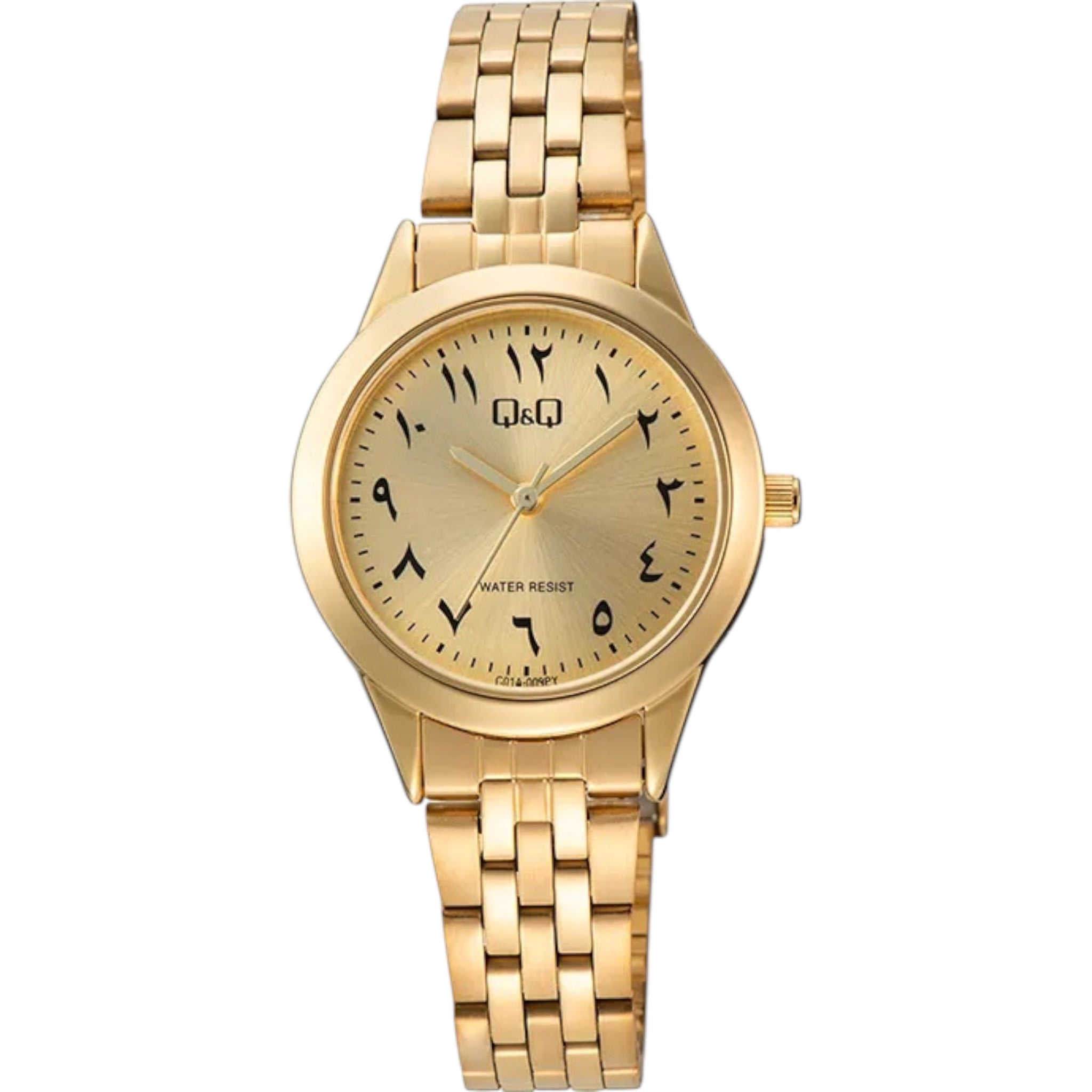 Q&Q Arabic Dial C01A-009PY Women's Gold Watch