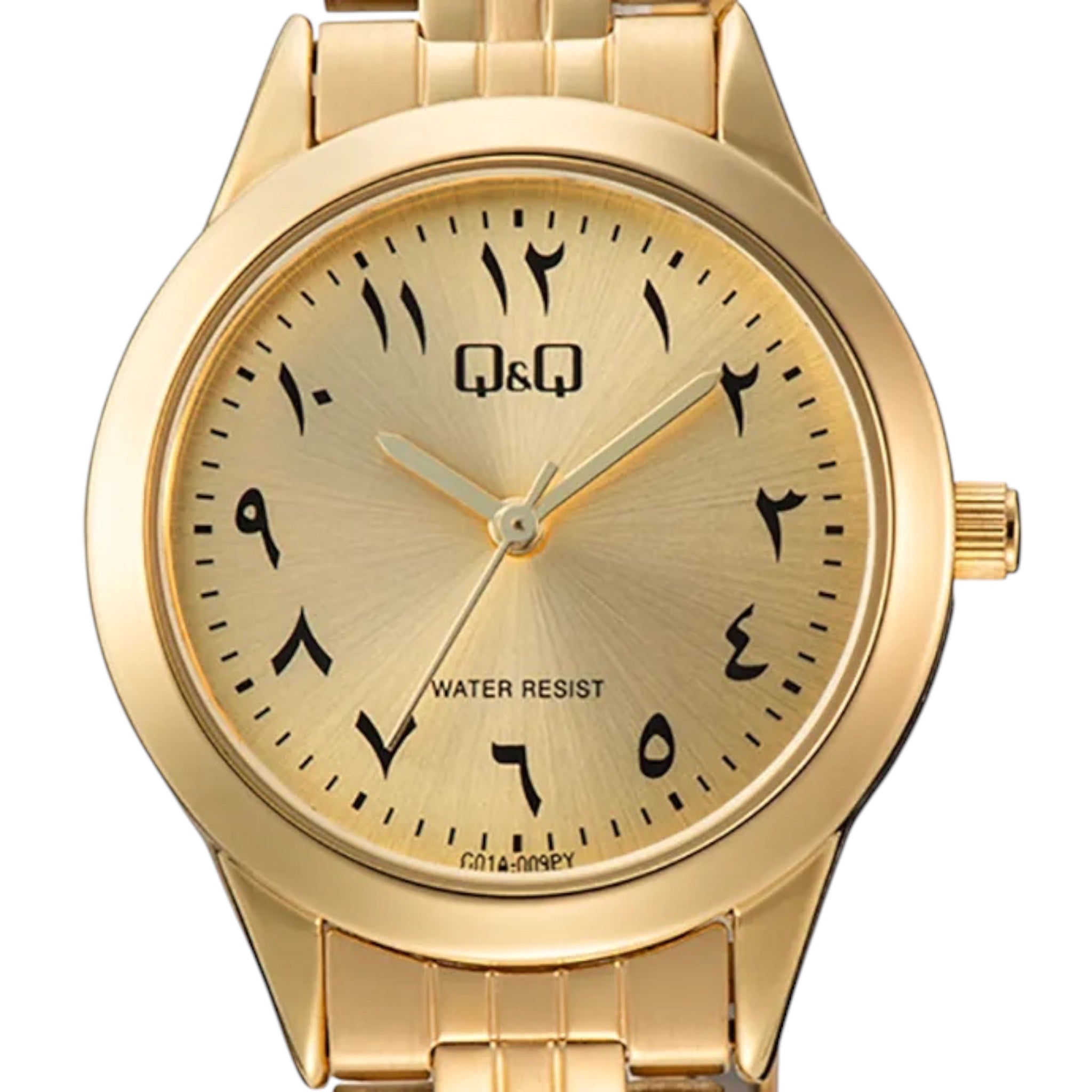 Q&Q Arabic Dial C01A-009PY Women's Gold Watch