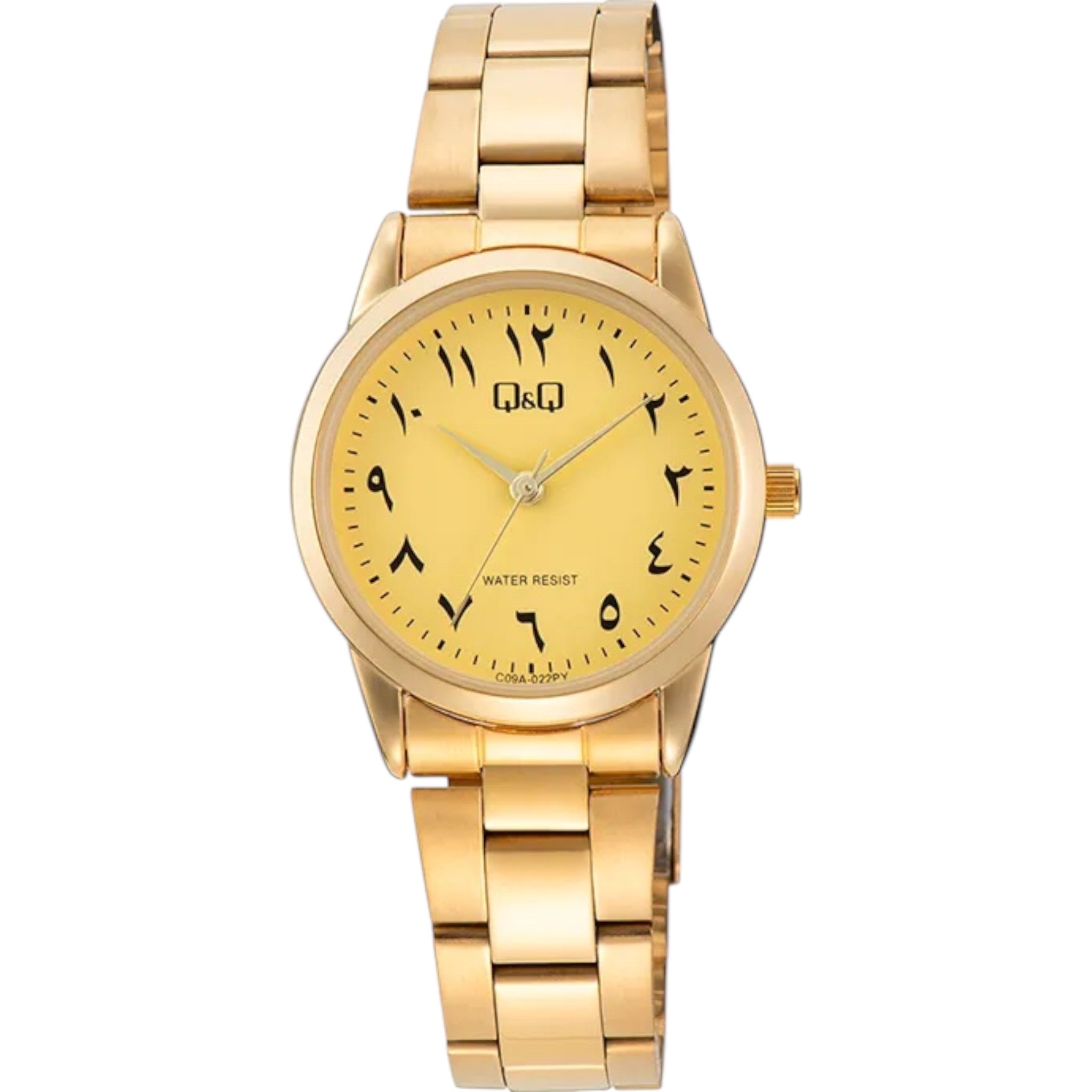 Q&Q Arabic Dial C09A-022PY Women's Gold Watch
