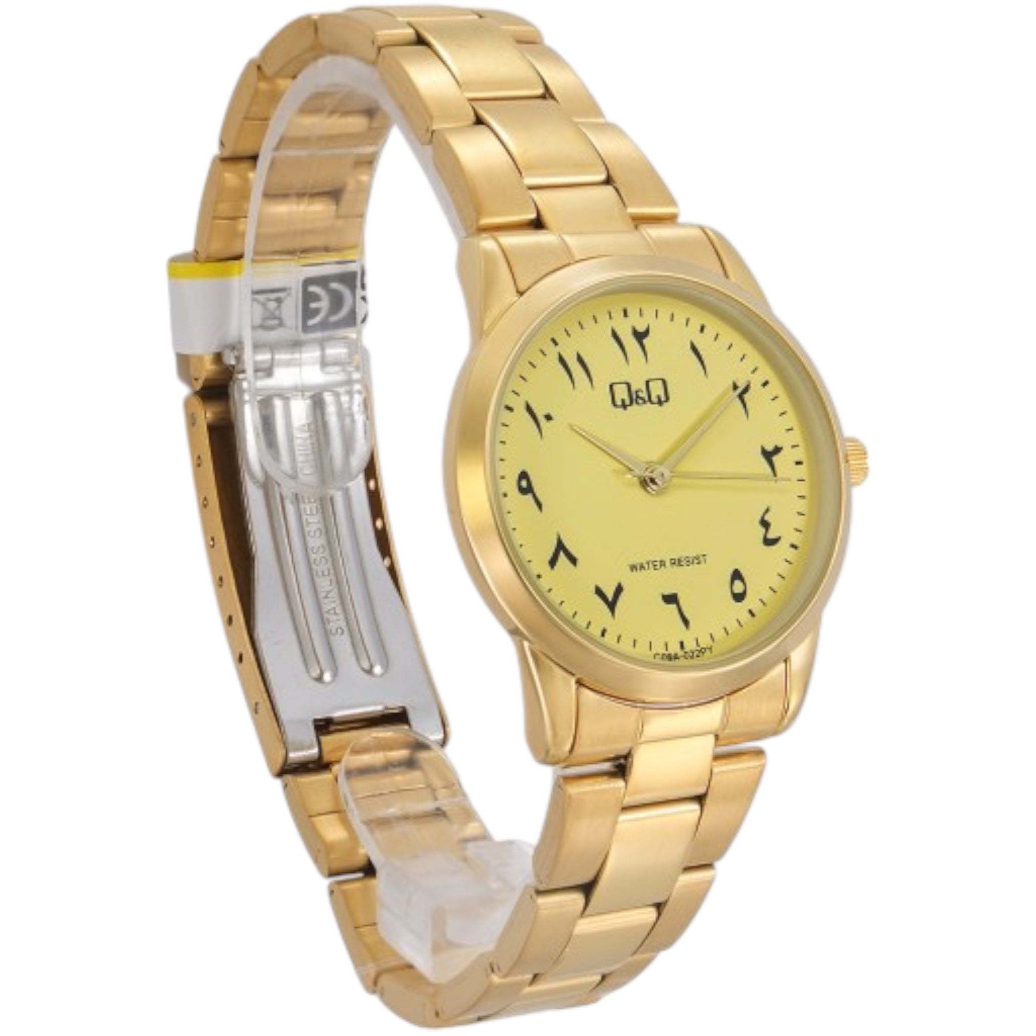 Q&Q Arabic Dial C09A-022PY Women's Gold Watch