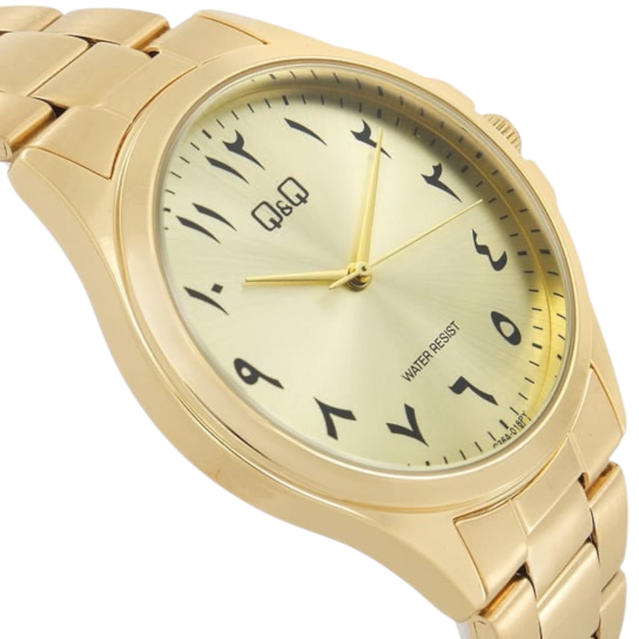 Montre Q&Q Arabic Dial C36A-018PY Homme Doré