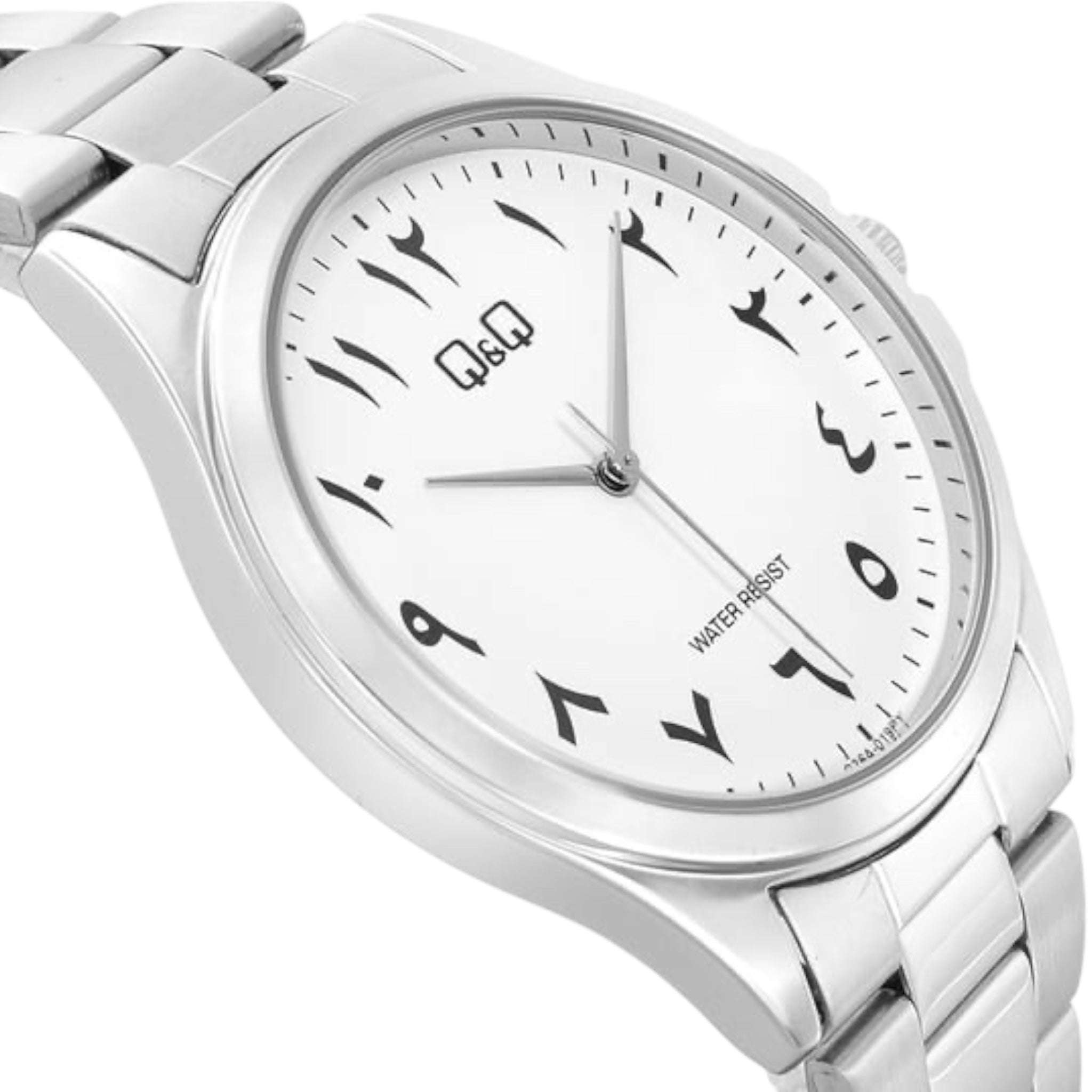 Montre Q&Q Arabic Dial C36A-019PY Homme Argenté