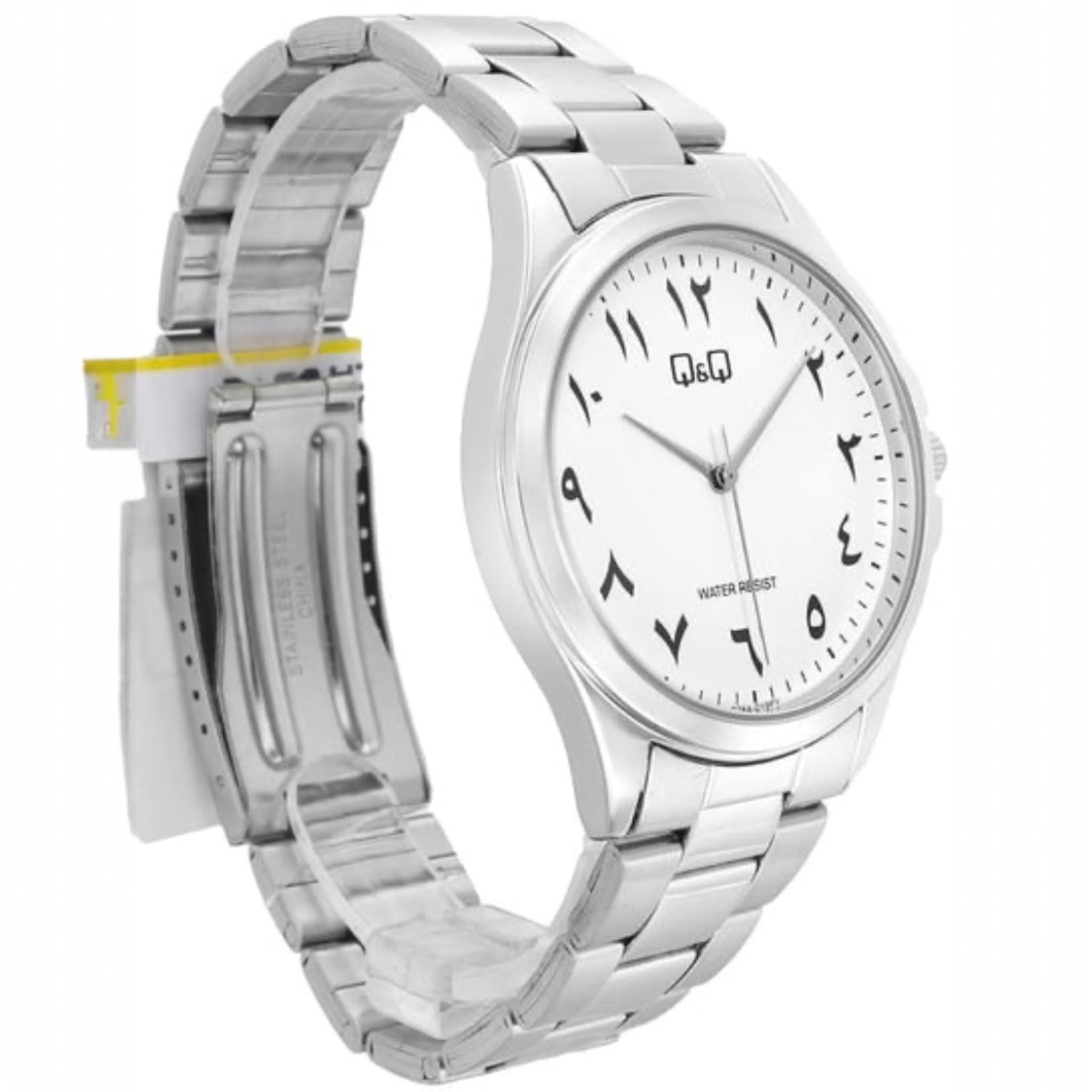 Montre Q&Q Arabic Dial C36A-019PY Homme Argenté
