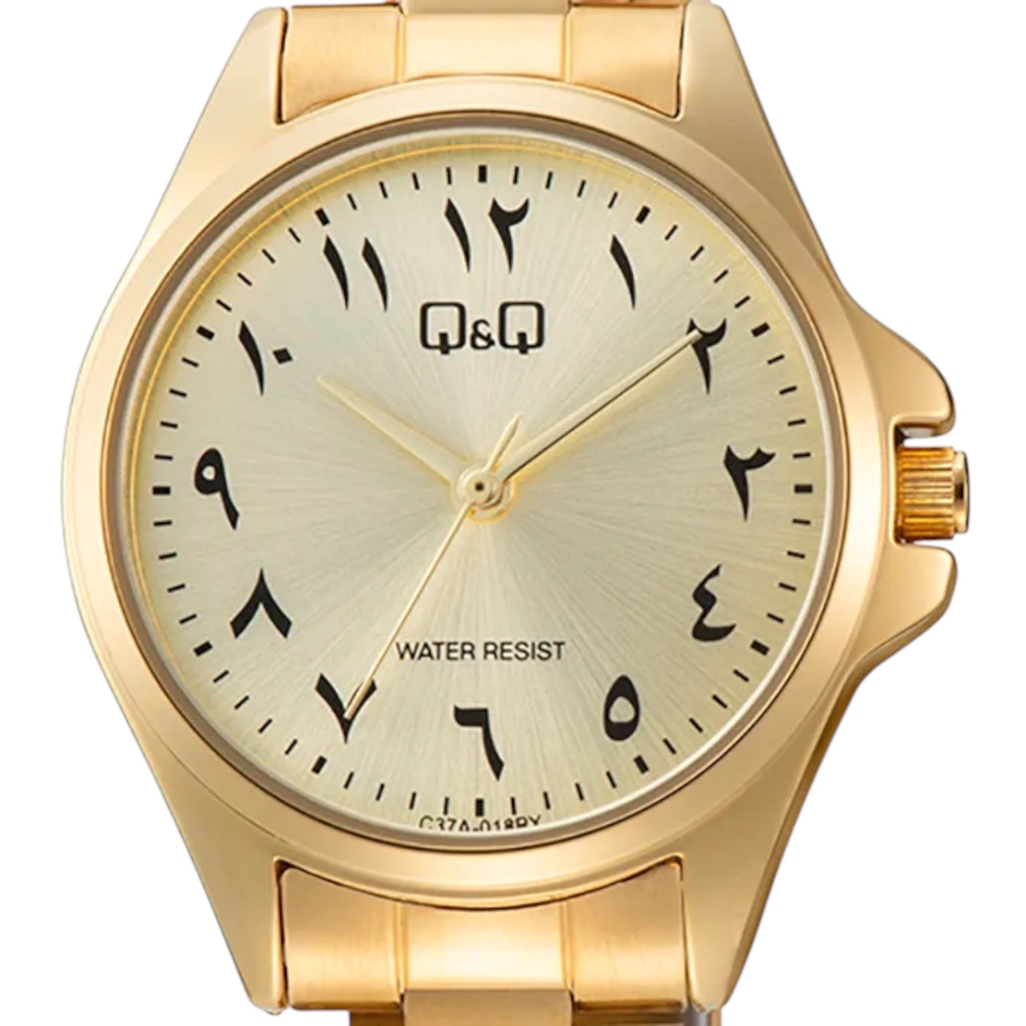 Q&Q Arabic Dial C37A-018PY Women's Gold Watch