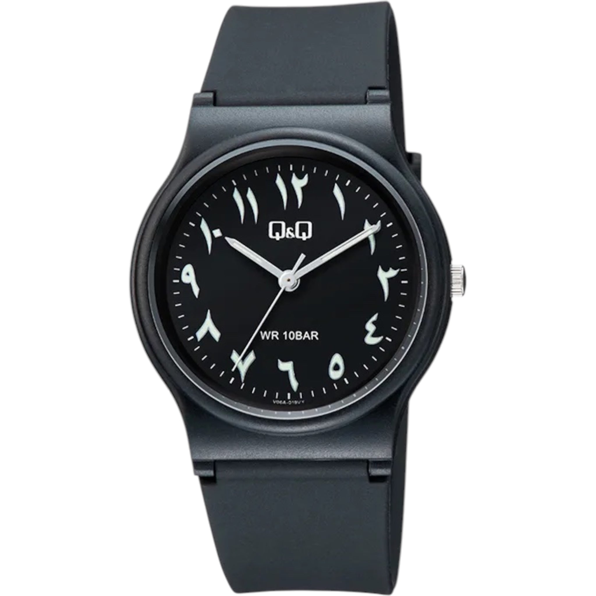 Q&Q Arabic Dial V06A-019VY Men's Black Watch