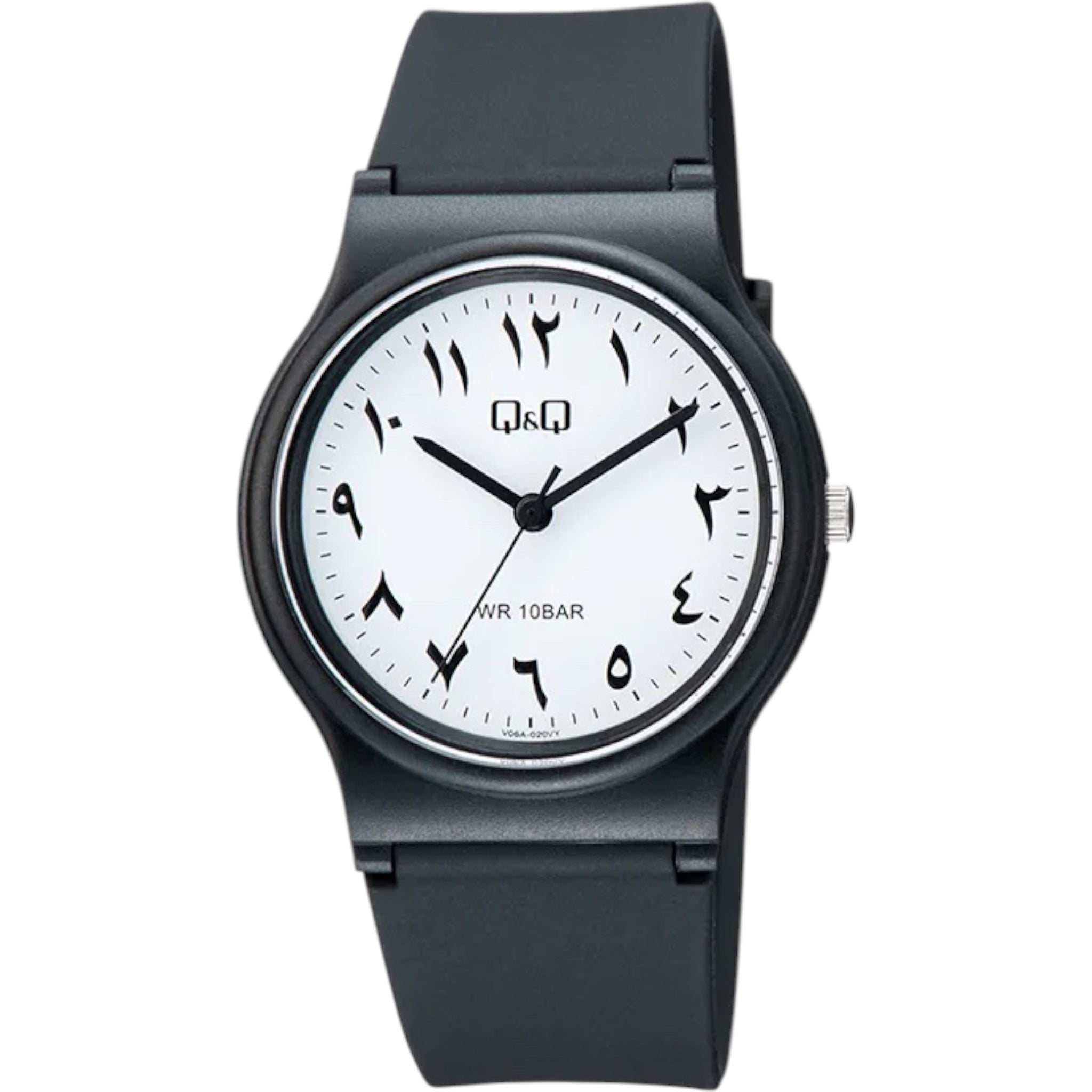Q&Q Arabic Dial V06A-020VY Men's White Watch