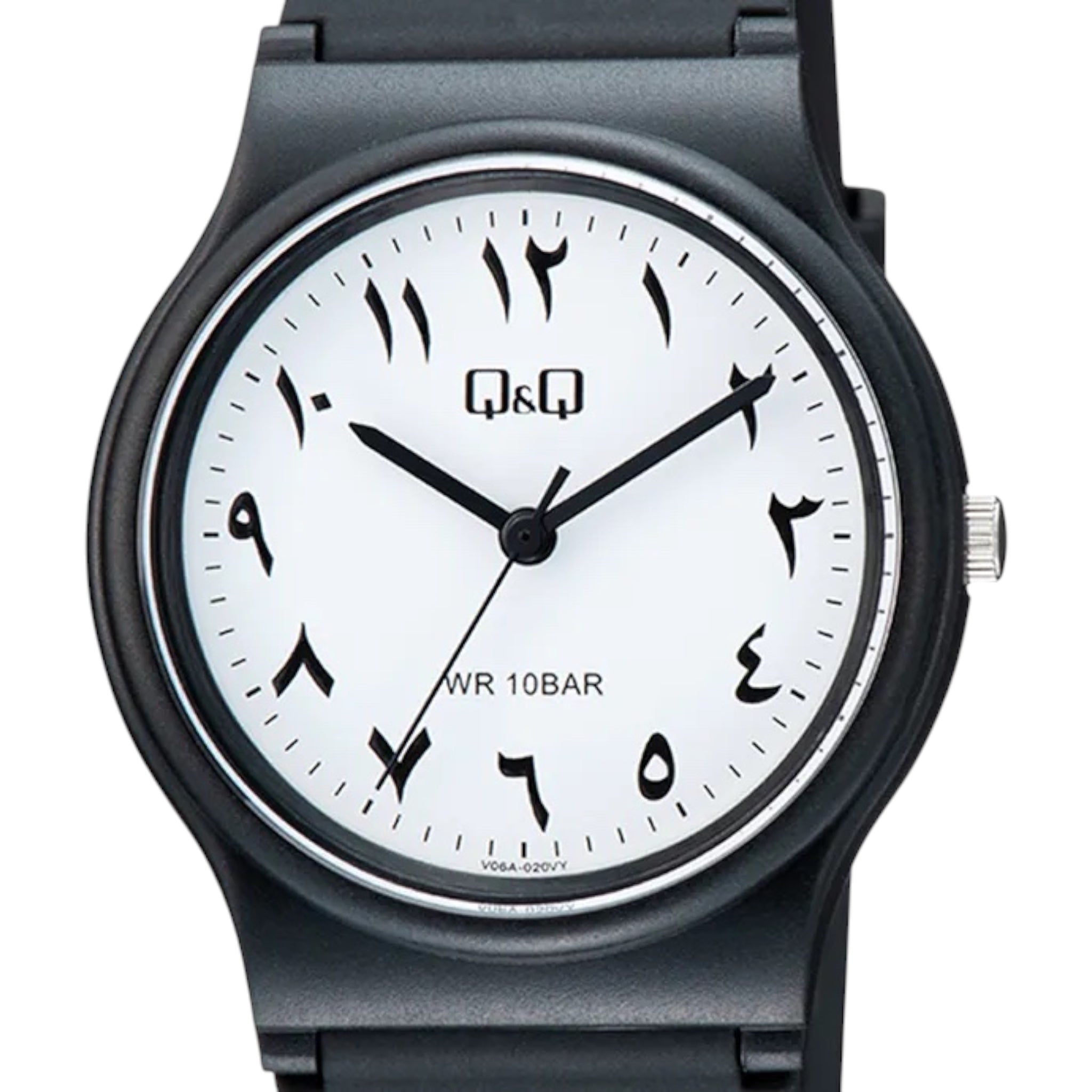 Q&Q Arabic Dial V06A-020VY Men's White Watch