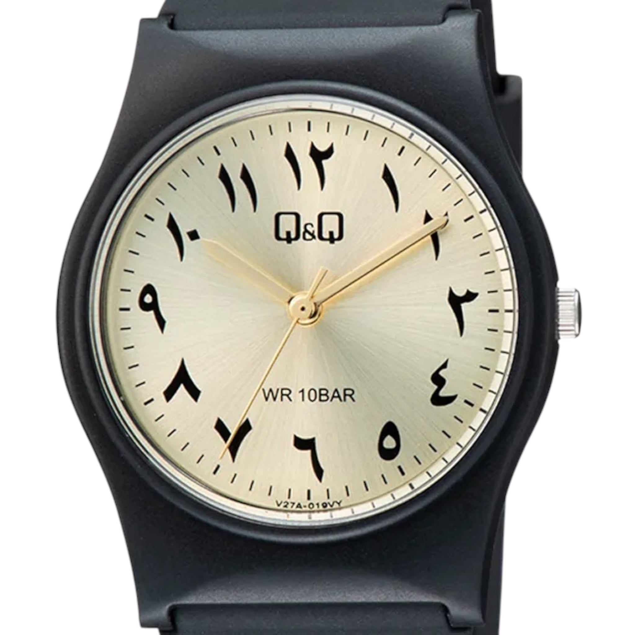 Q&Q Arabic Dial V27A-019VY Men's Gold Watch