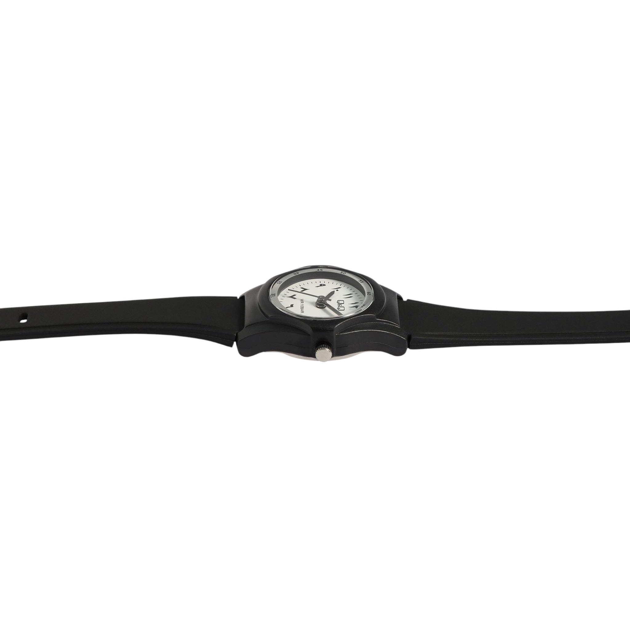 Q&Q V46A-002VY Damenuhr mit arabischem Zifferblatt, weiß