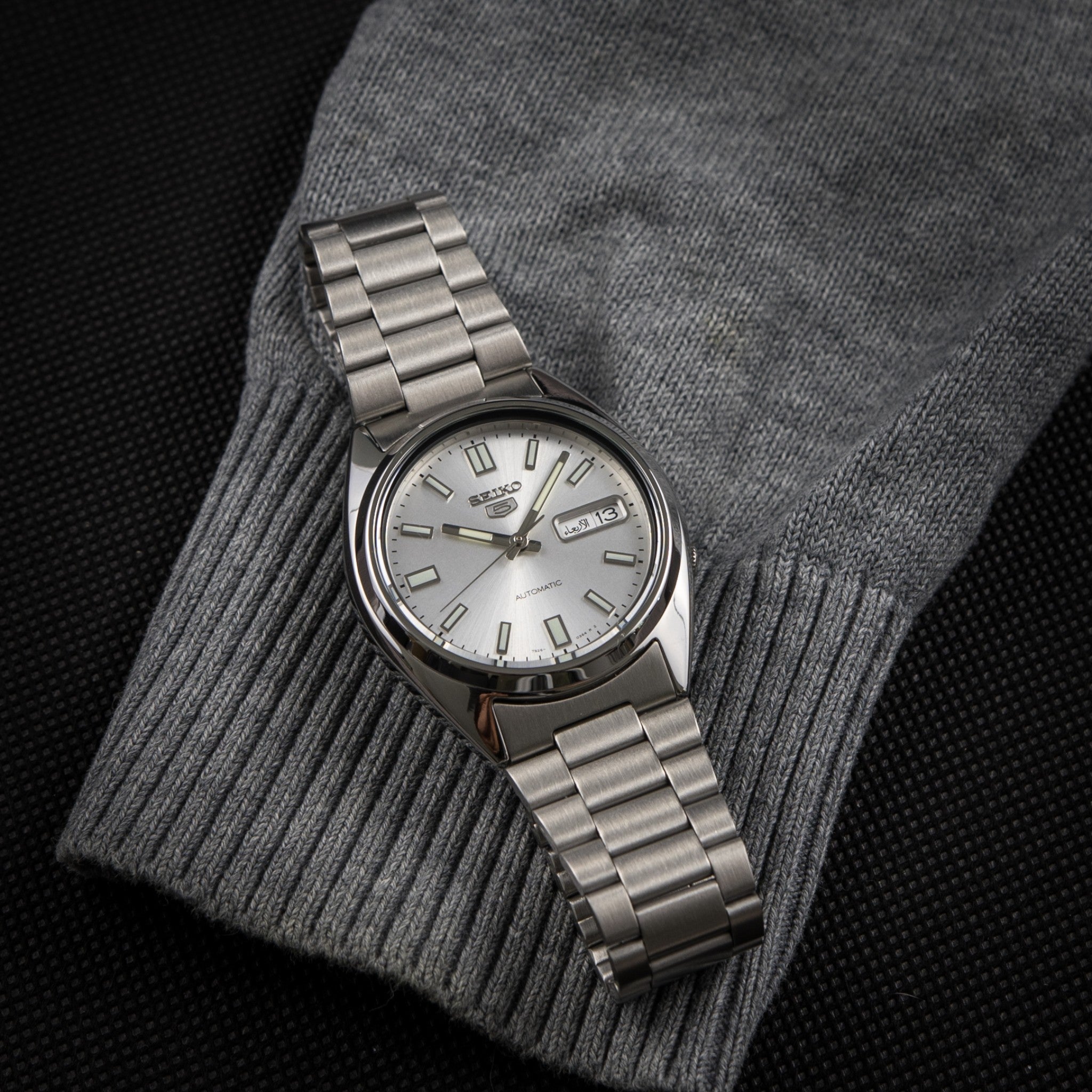 Seiko 5 SNXS73K1 Silberne Automatikuhr