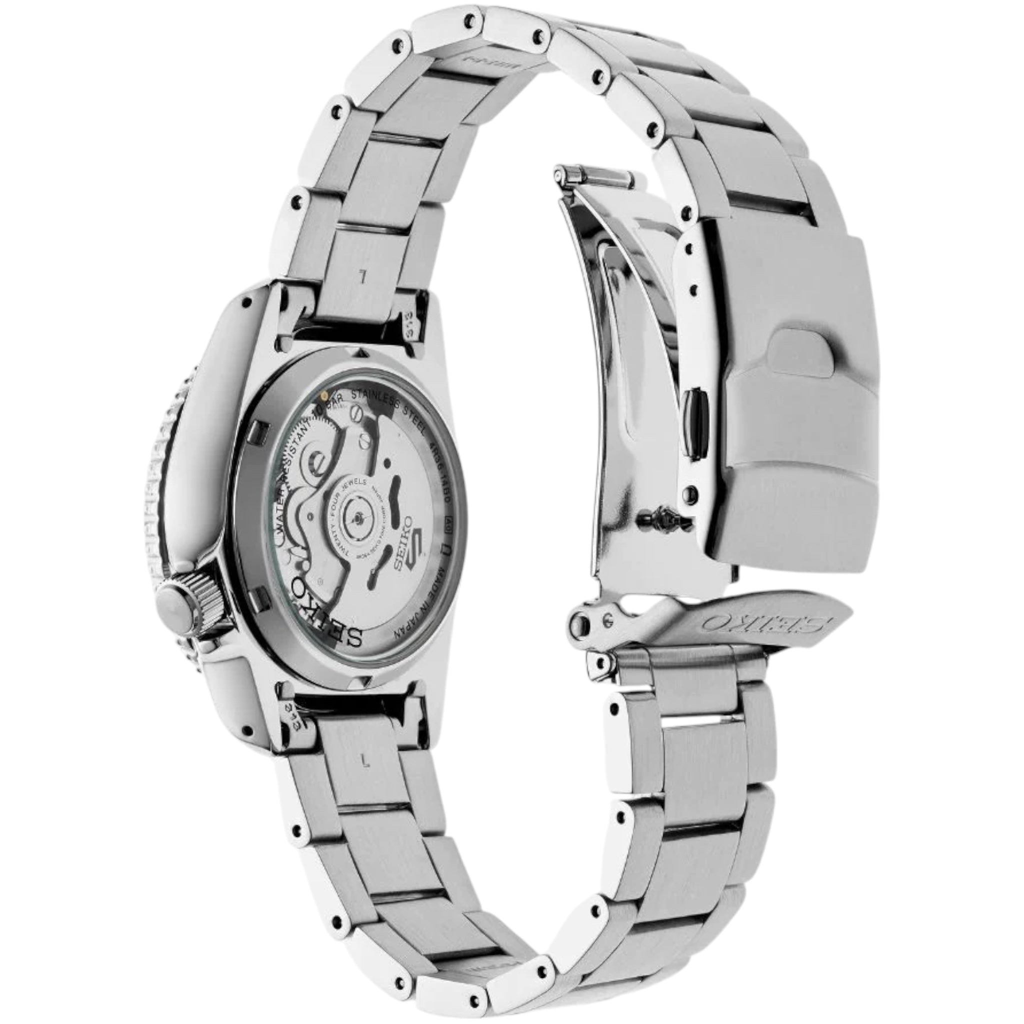 Montre Automatique Homme Seiko 5 Sports SRPK31K1 Beige Bracelet Acier