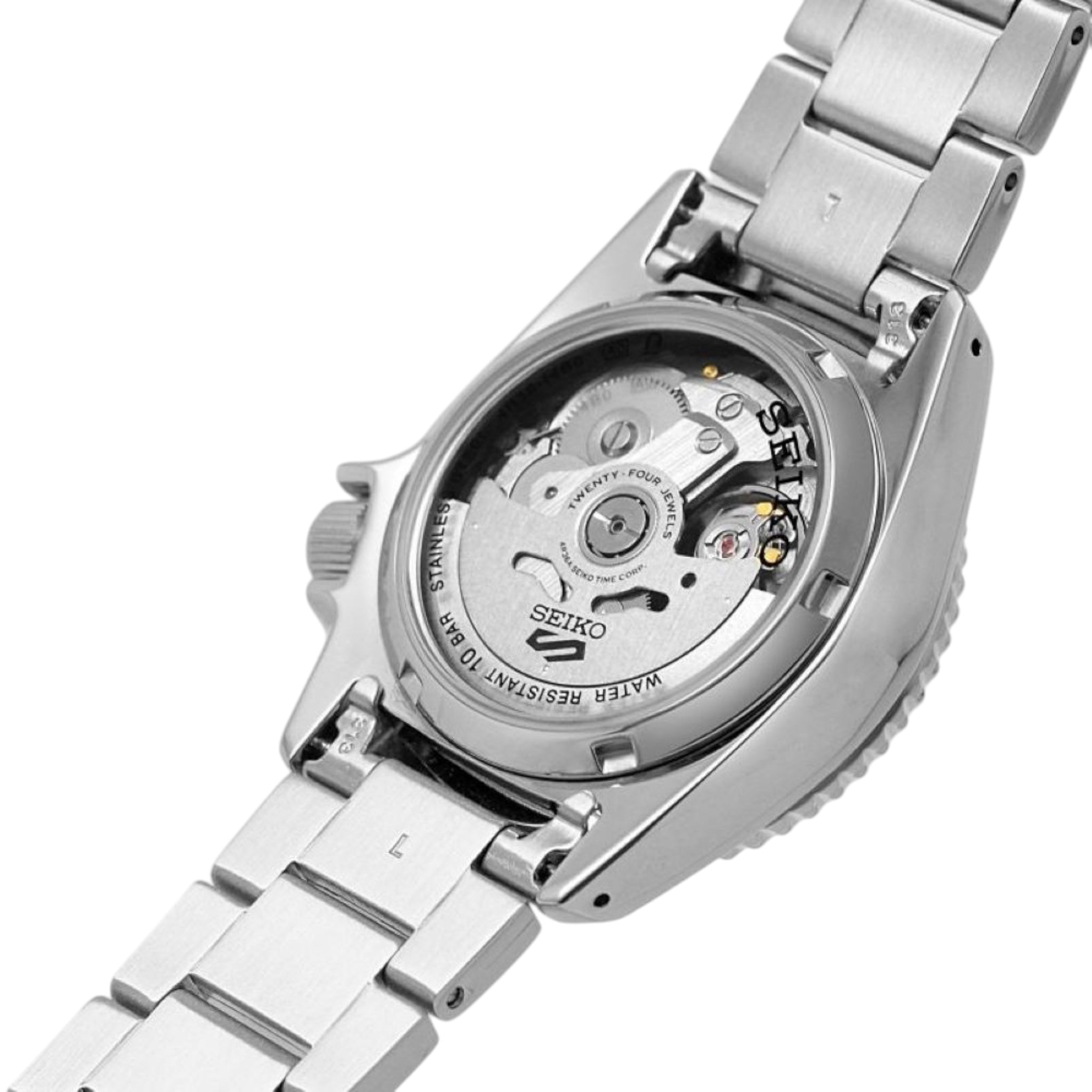 Montre Automatique Homme Seiko 5 Sports SRPK31K1 Beige Bracelet Acier