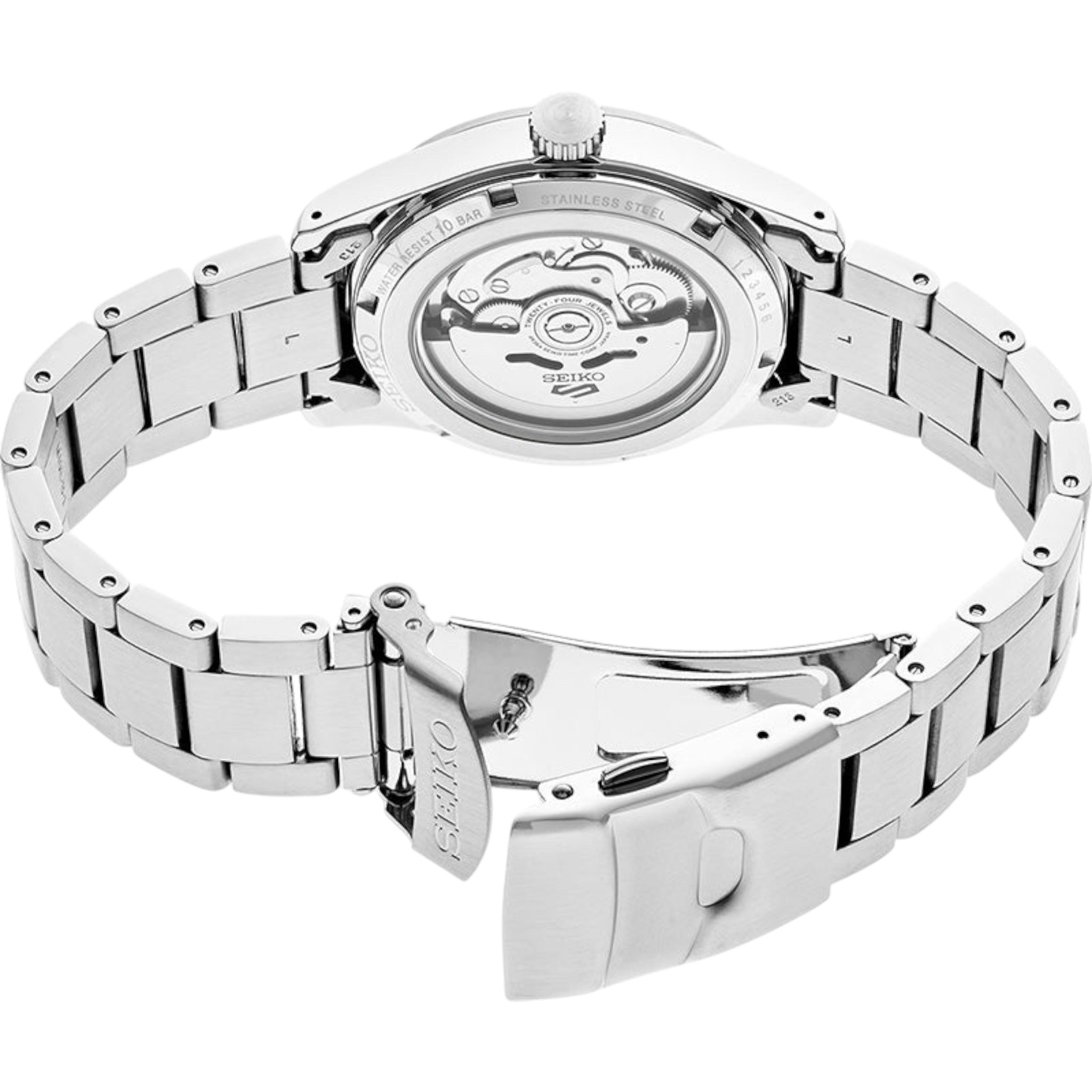 Montre Automatique Homme Seiko 5 Sports SRPG29K1 Field Bleu Bracelet Acier