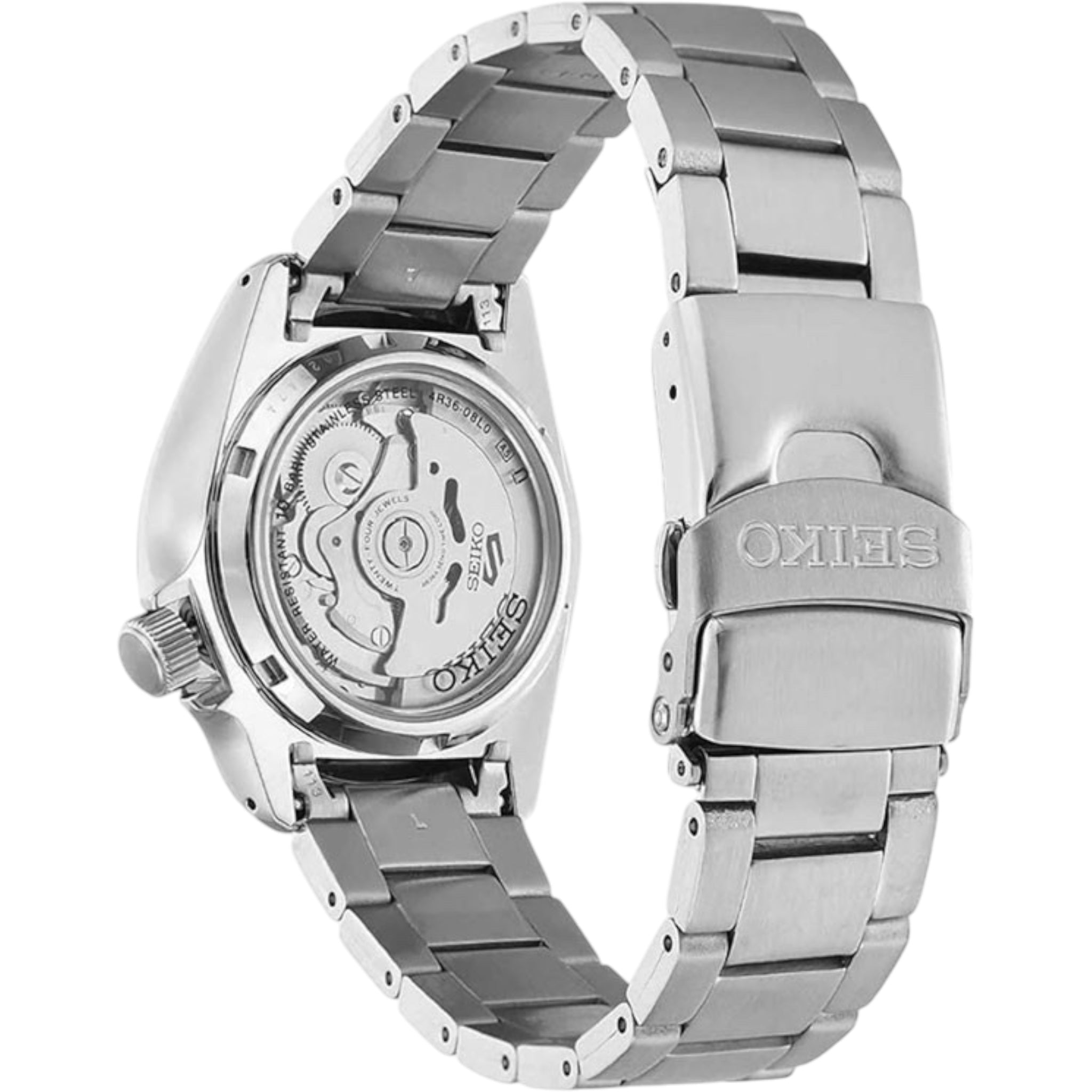 Montre Automatique Homme Seiko 5 Sports SRPE53K1 Bleu Bracelet Acier