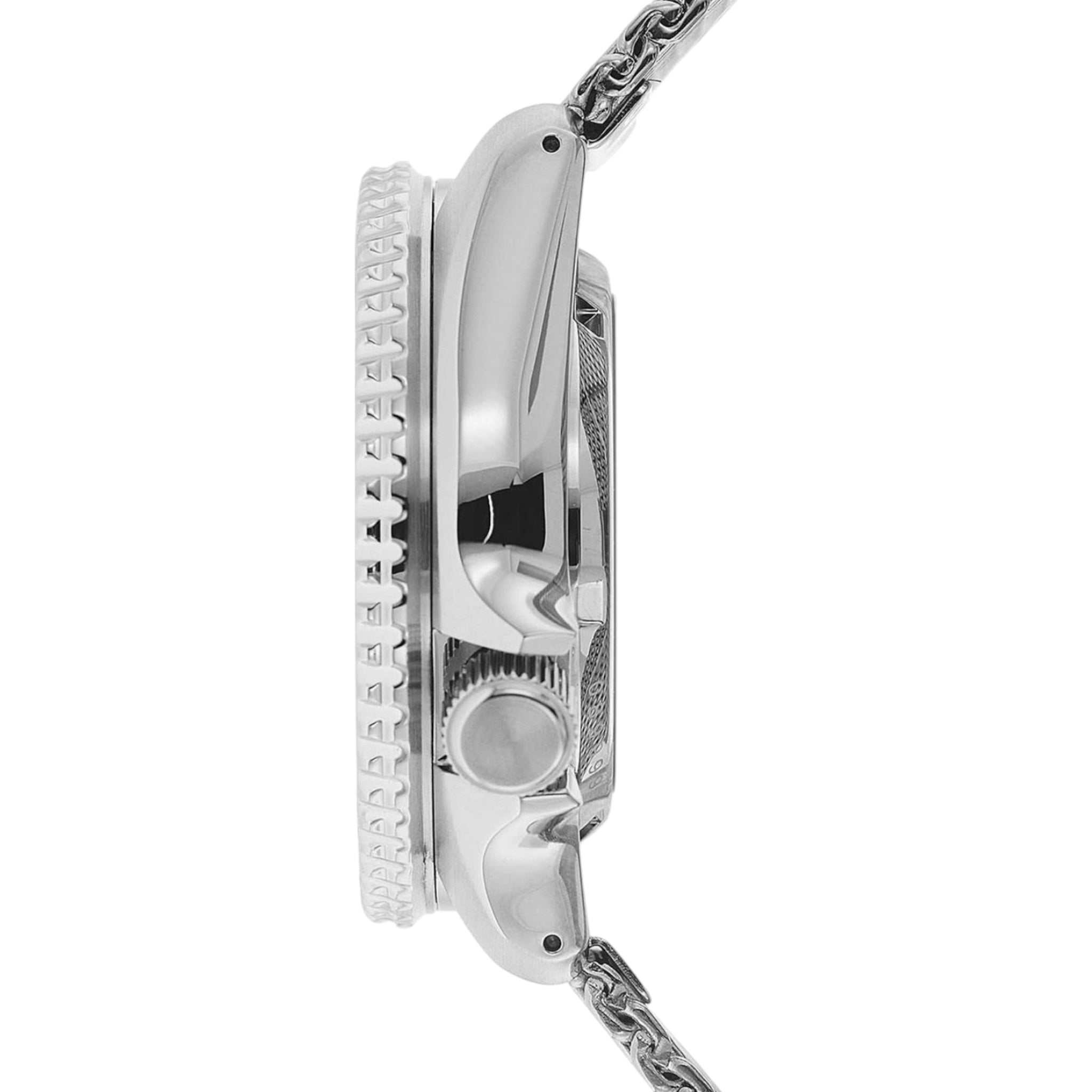 Montre Automatique Homme Seiko 5 Sports SRPE75K1 Champagne Bracelet Maille Acier