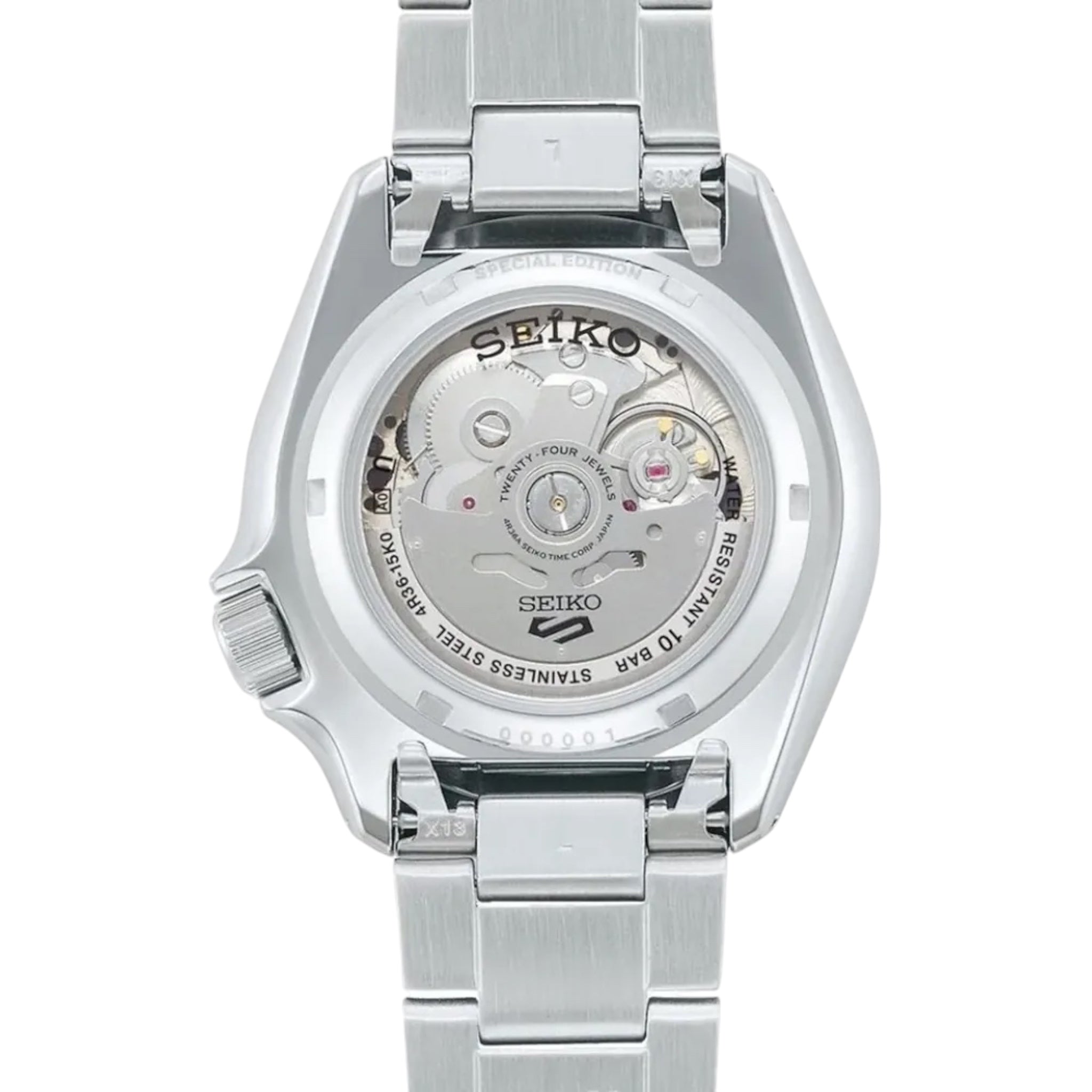 Montre Automatique Homme Seiko 5 Sports SRPK65K1 Édition Spéciale Checker Flag Bleu