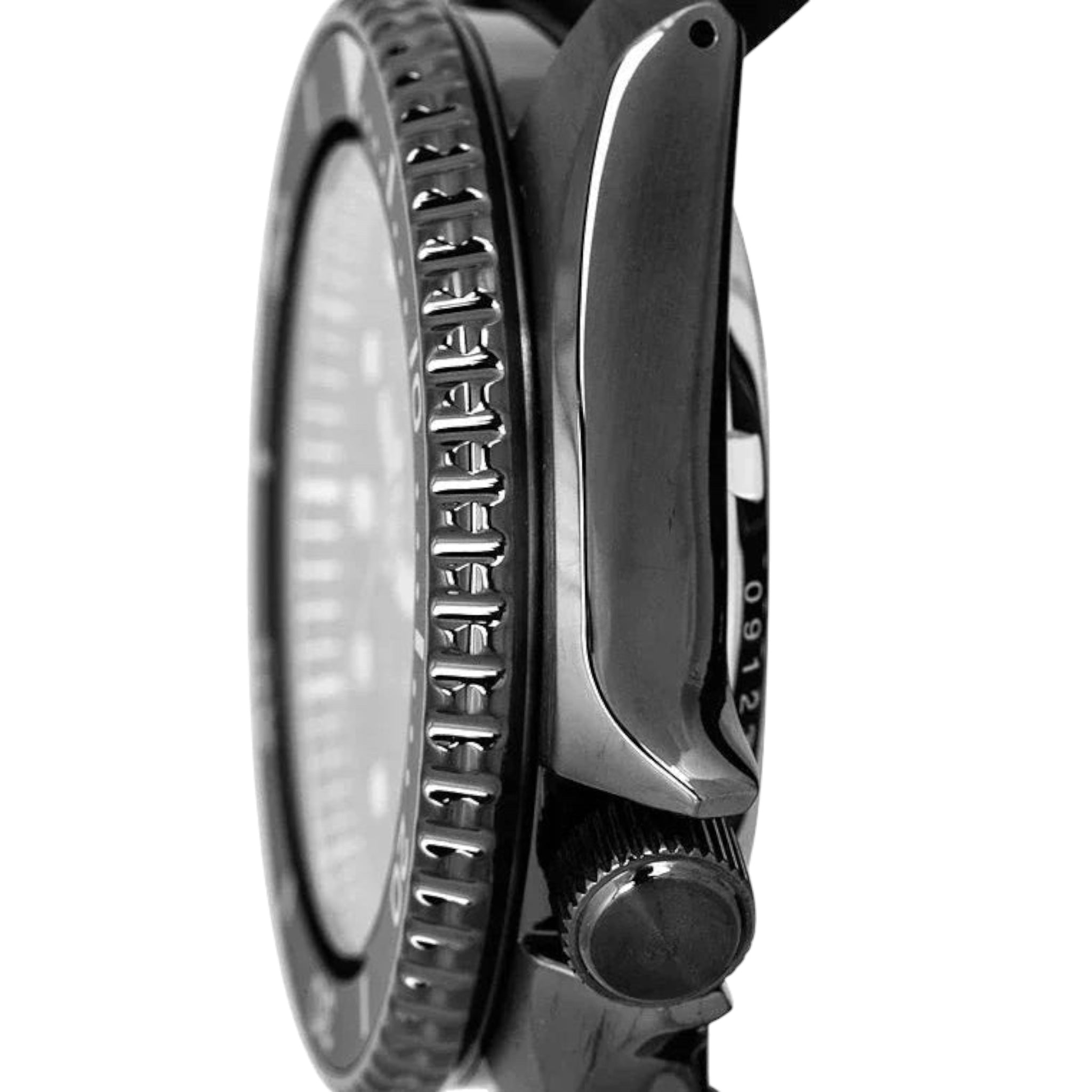 Seiko 5 Sports SRPD65K3 Herren-Automatikuhr mit schwarzem und grauem Silikon- und Lederarmband