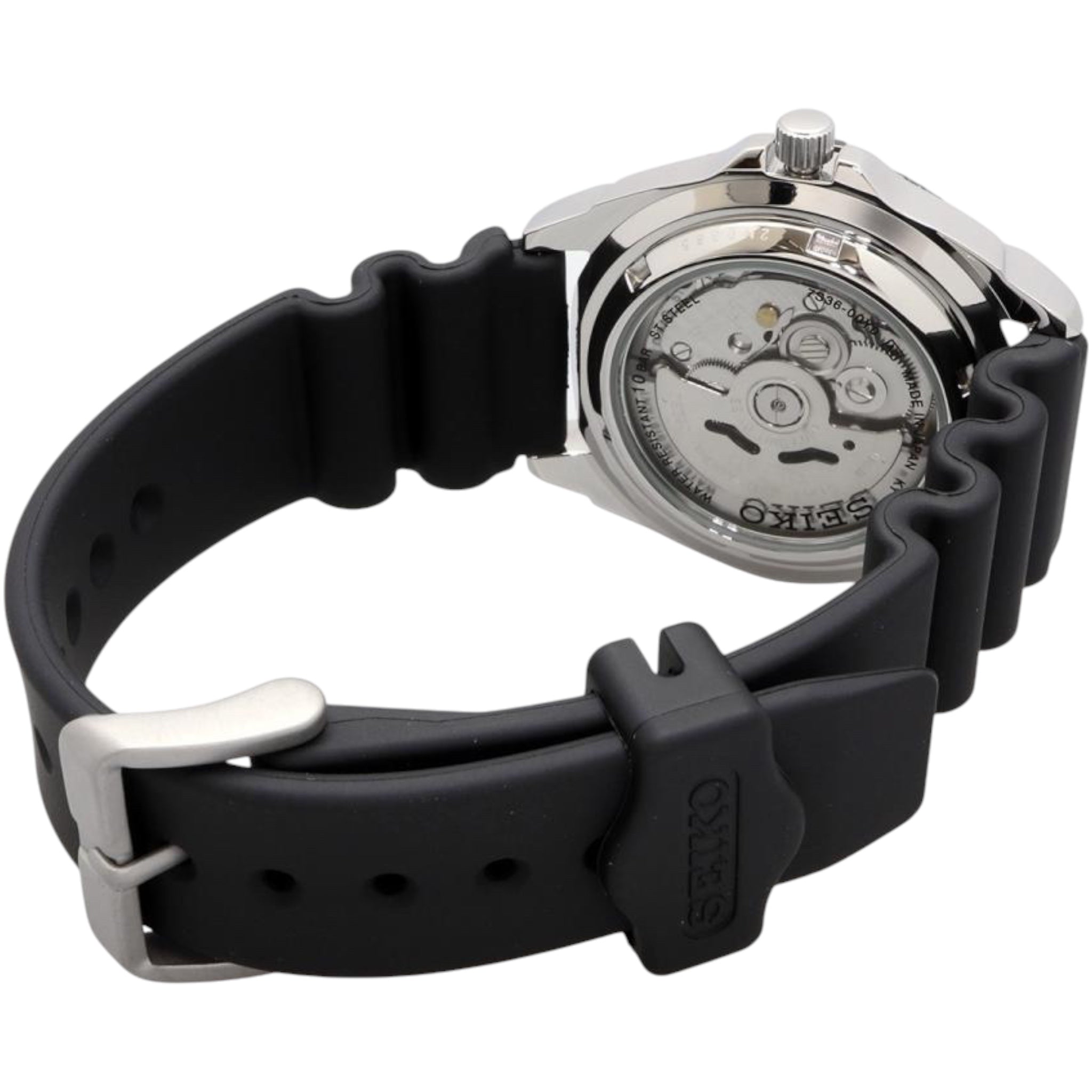 Montre Automatique Seiko 5 Sports SNZB33J2 Bracelet Caoutchouc Noir