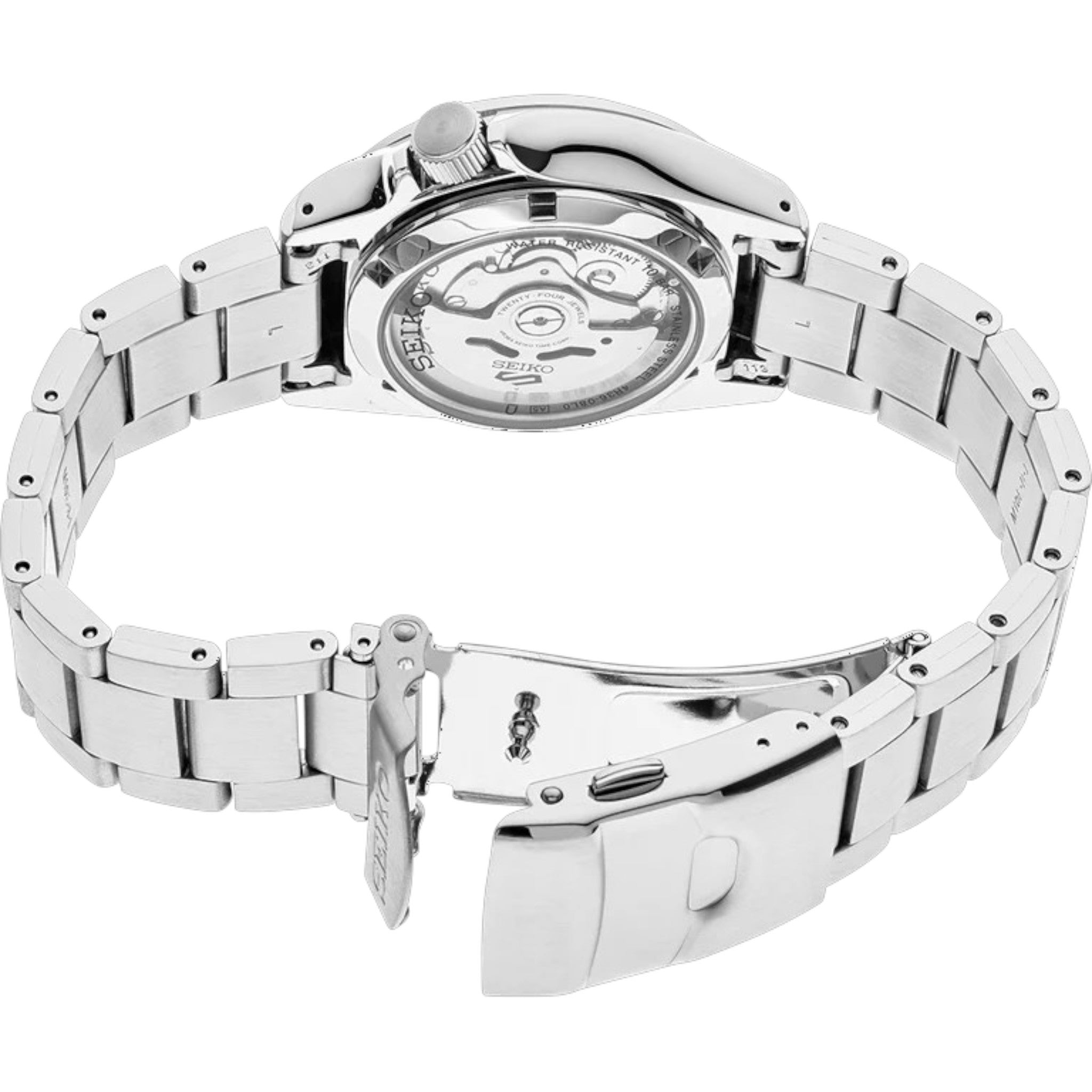 Seiko 5 Sports SRPD55K1 Schwarze Herren-Automatikuhr mit Stahlarmband