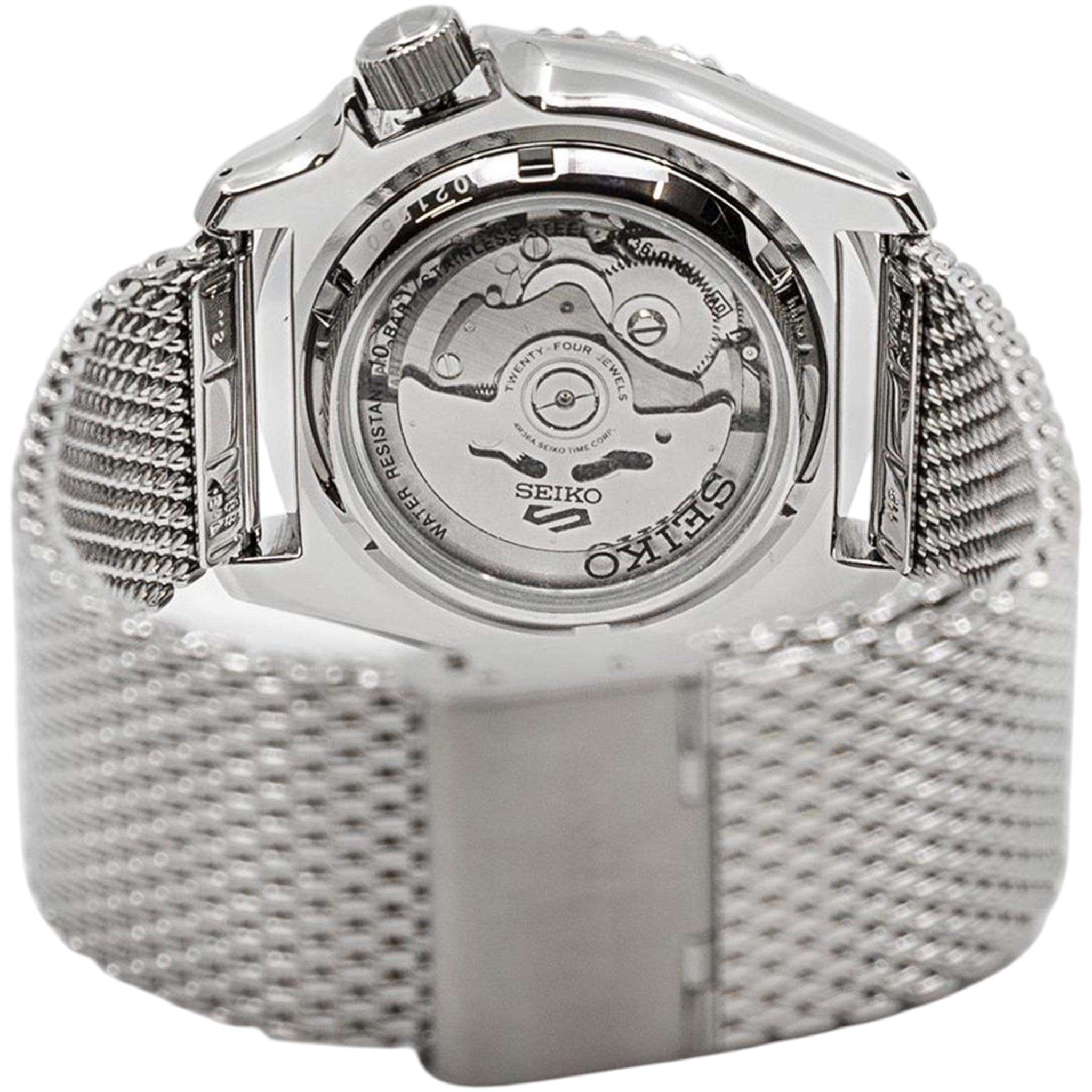 Montre Automatique Homme Seiko 5 Sports SRPD67K1 Suits Beige Bracelet Maille Acier