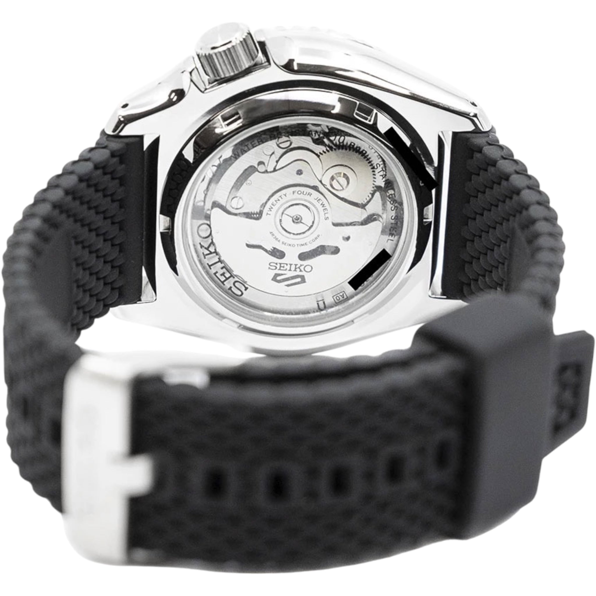 Montre Automatique Homme Seiko 5 Sports SRPD71K2 Suits Bleu Bracelet Silicone