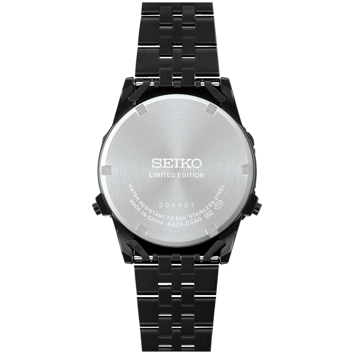 Seiko Sports Rotocall Herrenuhr HFL001P1 Digital Limited Edition 145. Jubiläum Schwarz Lila