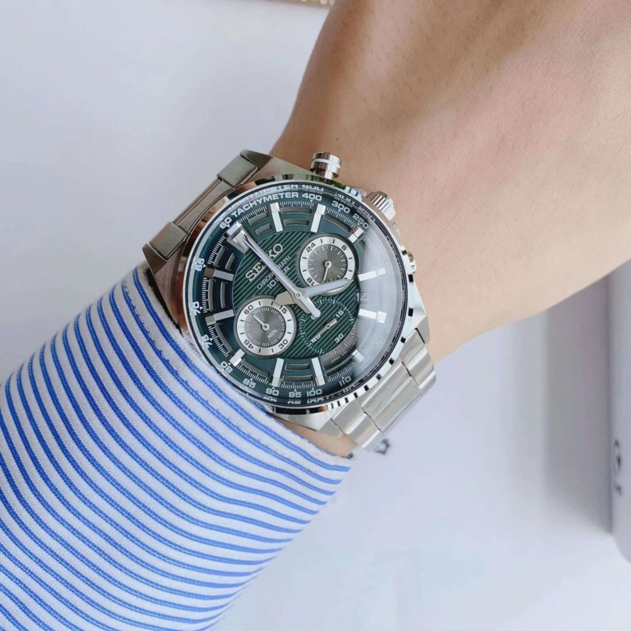 Seiko SSB405P1 Chronograph Green Men's Watch