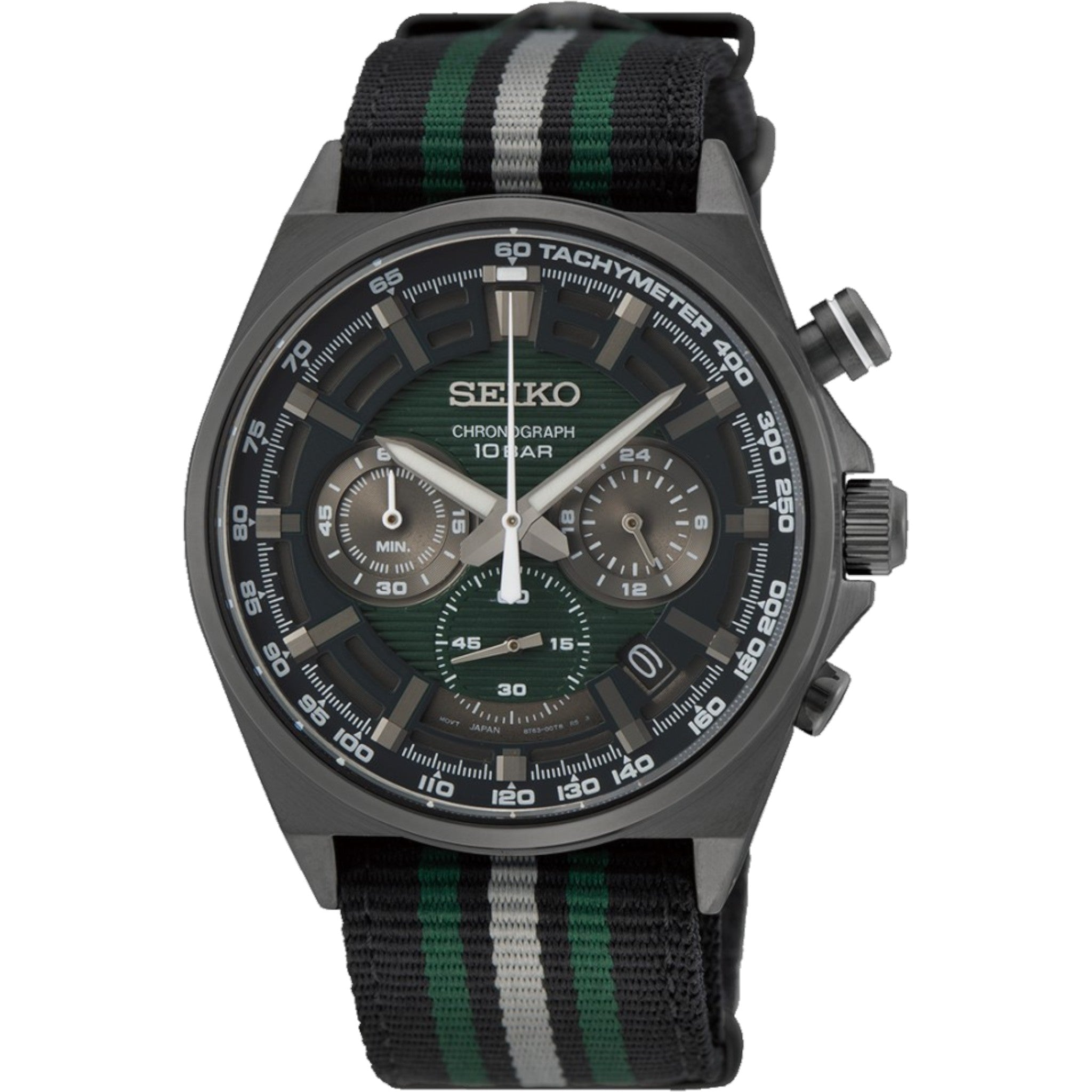 Seiko SSB411P1 Chronograph Grüne Herrenuhr