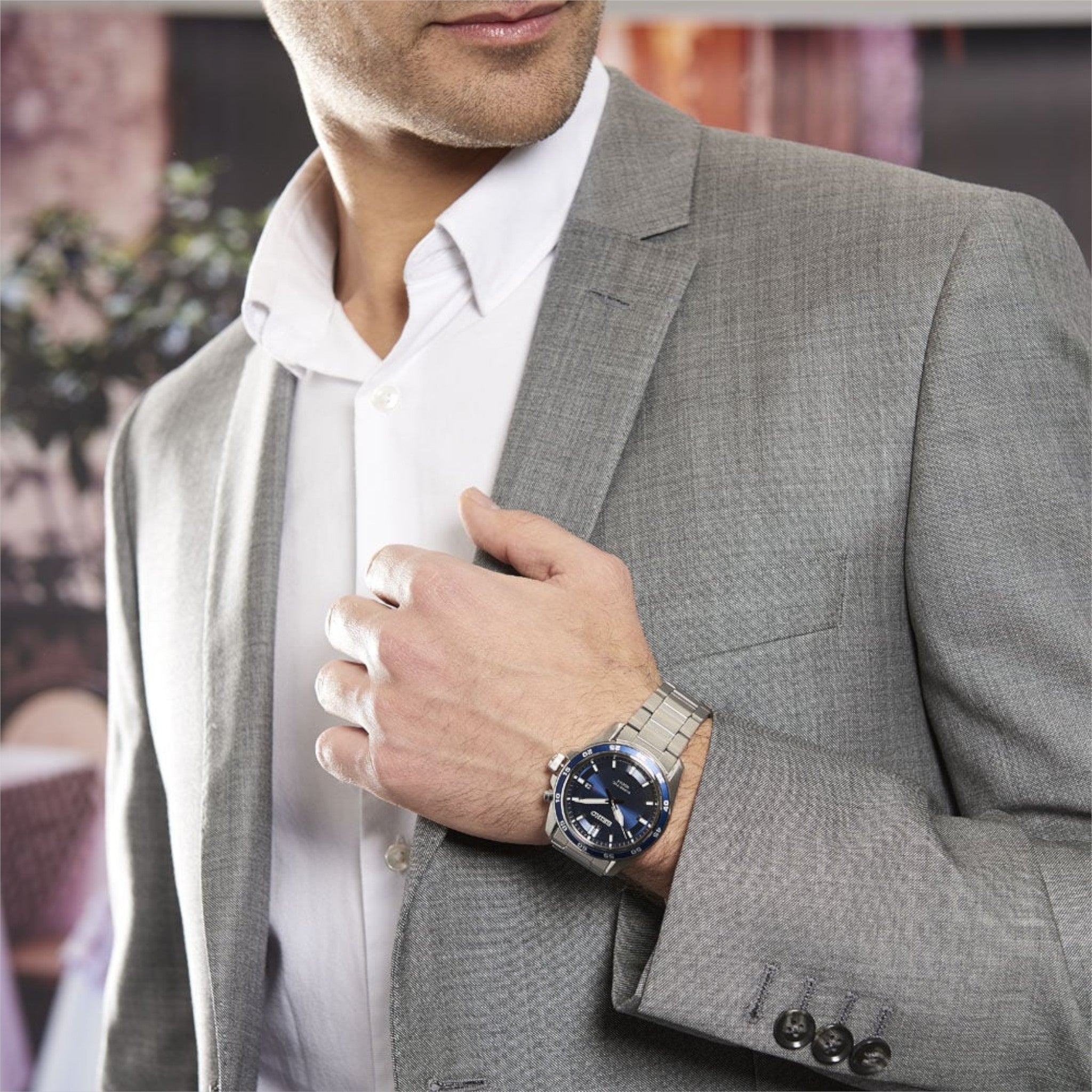 Montre Seiko Sports Kinetic Homme SKA783P1 Bleu