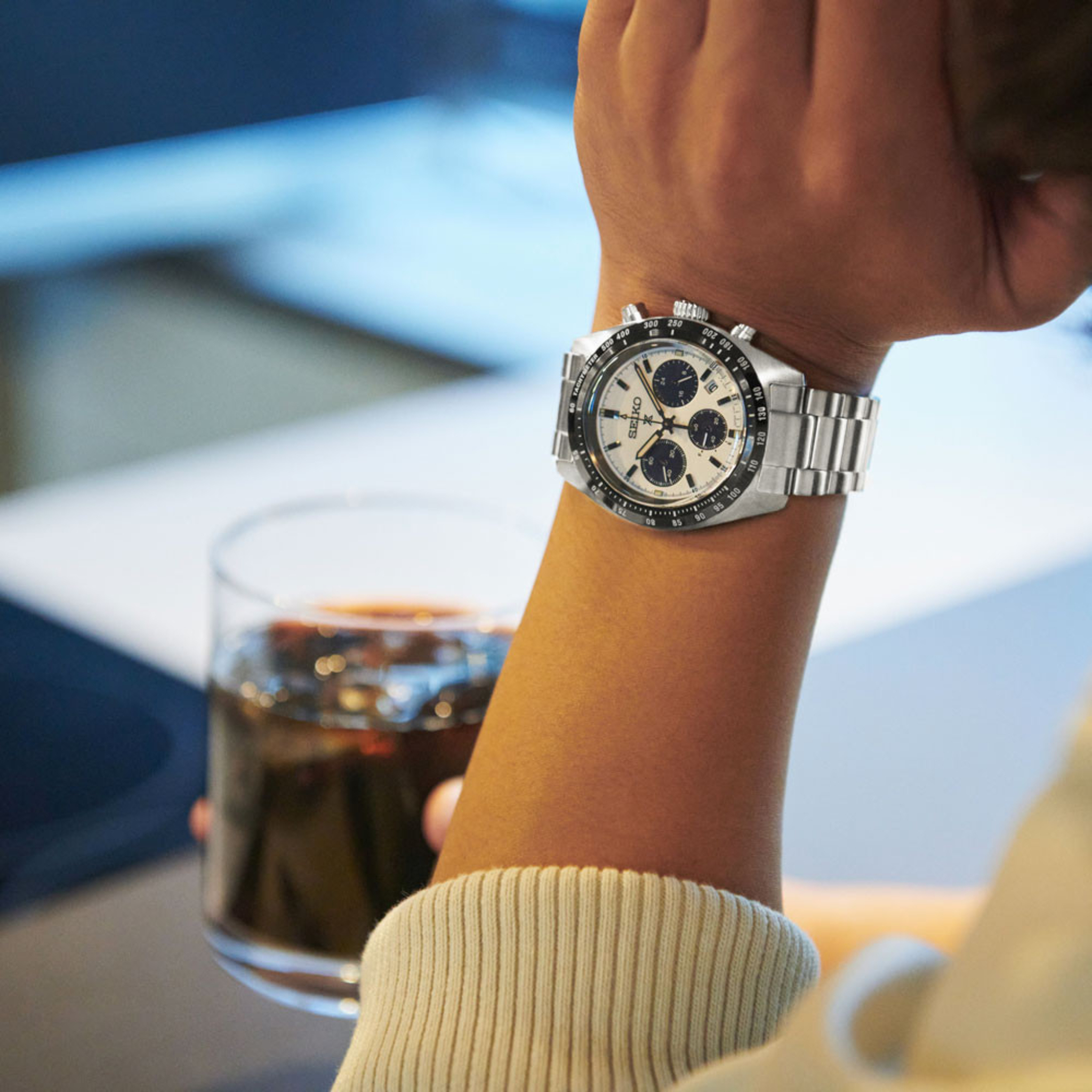 Montre Solar Homme Seiko Prospex SSC813 Speedtimer Chronograph