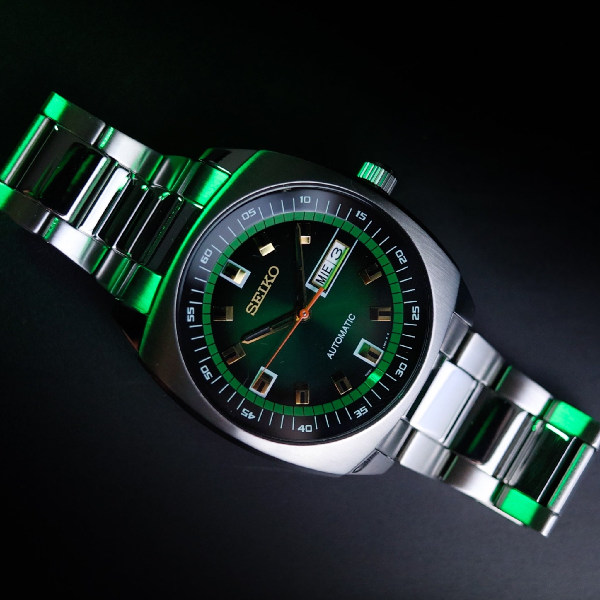 Montre automatique Seiko Recraft SNKM97 Vert