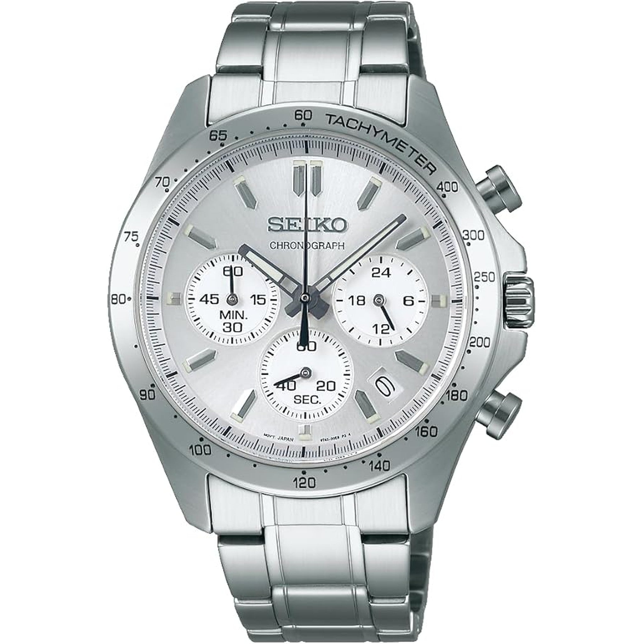 Seiko JDM Men's Quartz Watch SBTR009 Spirit Chronograph Silver
