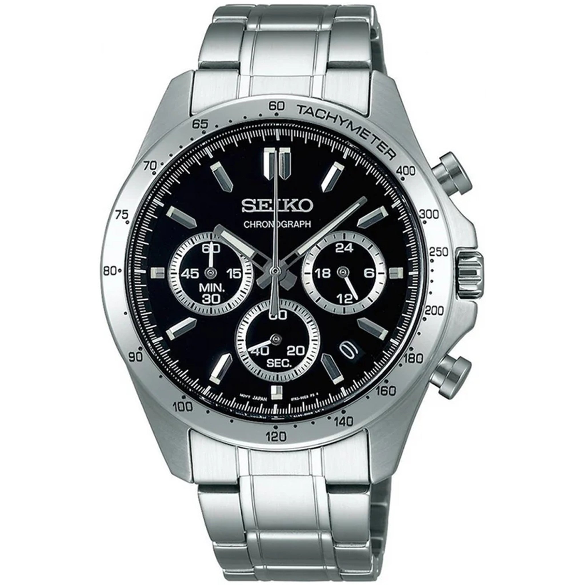 Montre Seiko JDM Homme Quartz SBTR013 Spirit Chronographe Noir