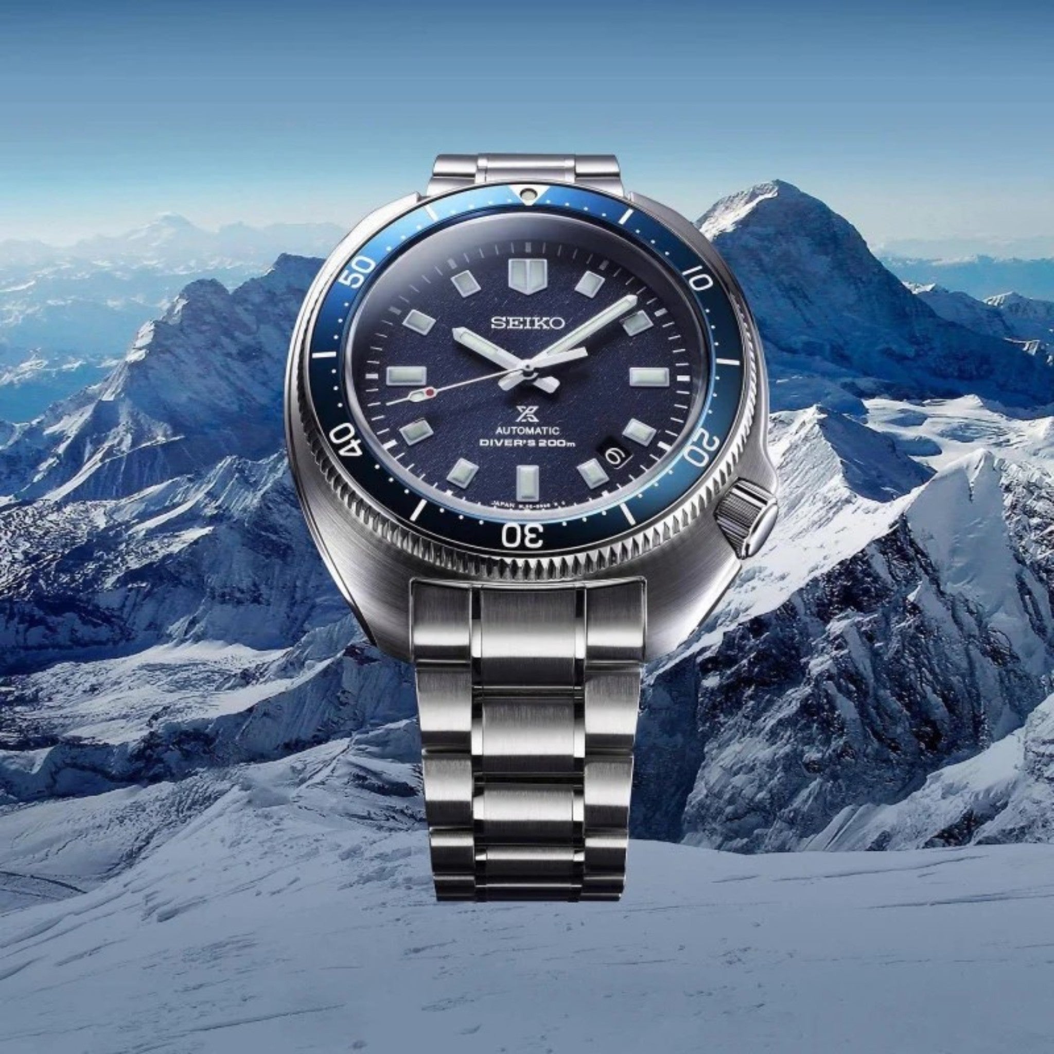 Seiko Prospex Herrenuhr Automatik SLA049J1 Naomi Uemura Limited Edition Blau